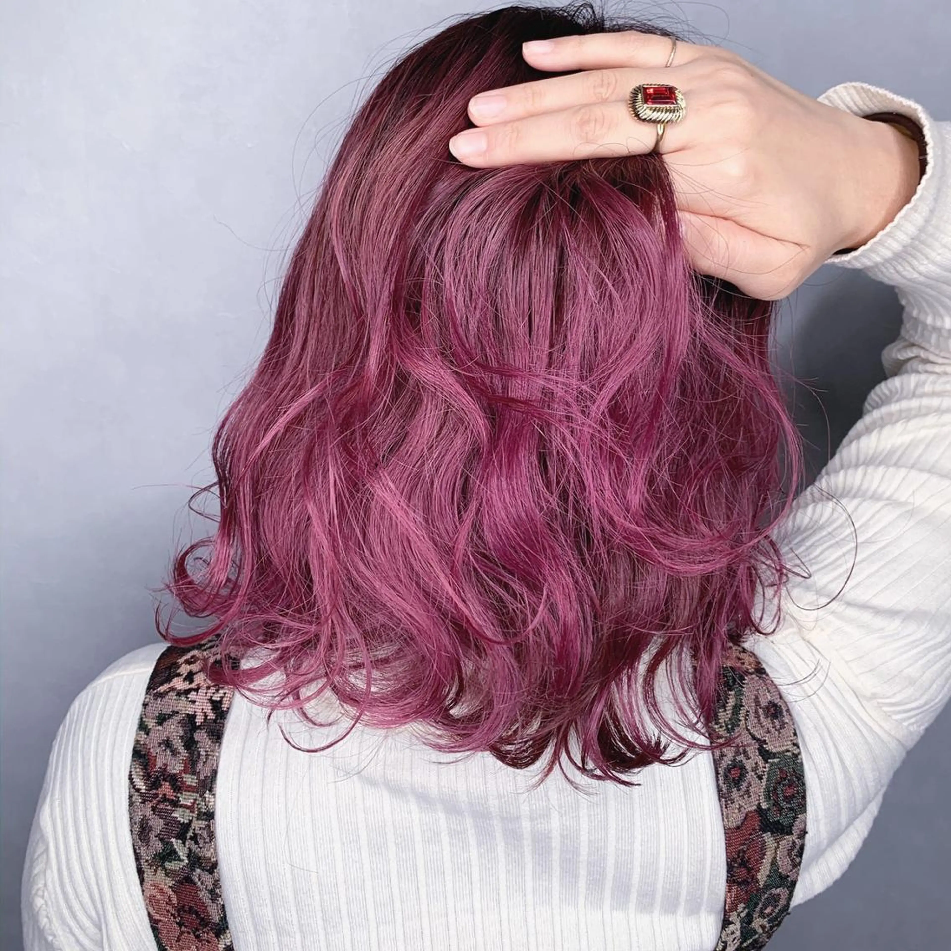 ミディアム カラー パーマ ヘアアレンジ メンズ キッズ ネイル マツエク・マツパ 学生（メンズ向け） 学生 ヘアカラー 新宿駅近♡友達とOK 🦋W -ワット -のヘアスタイル