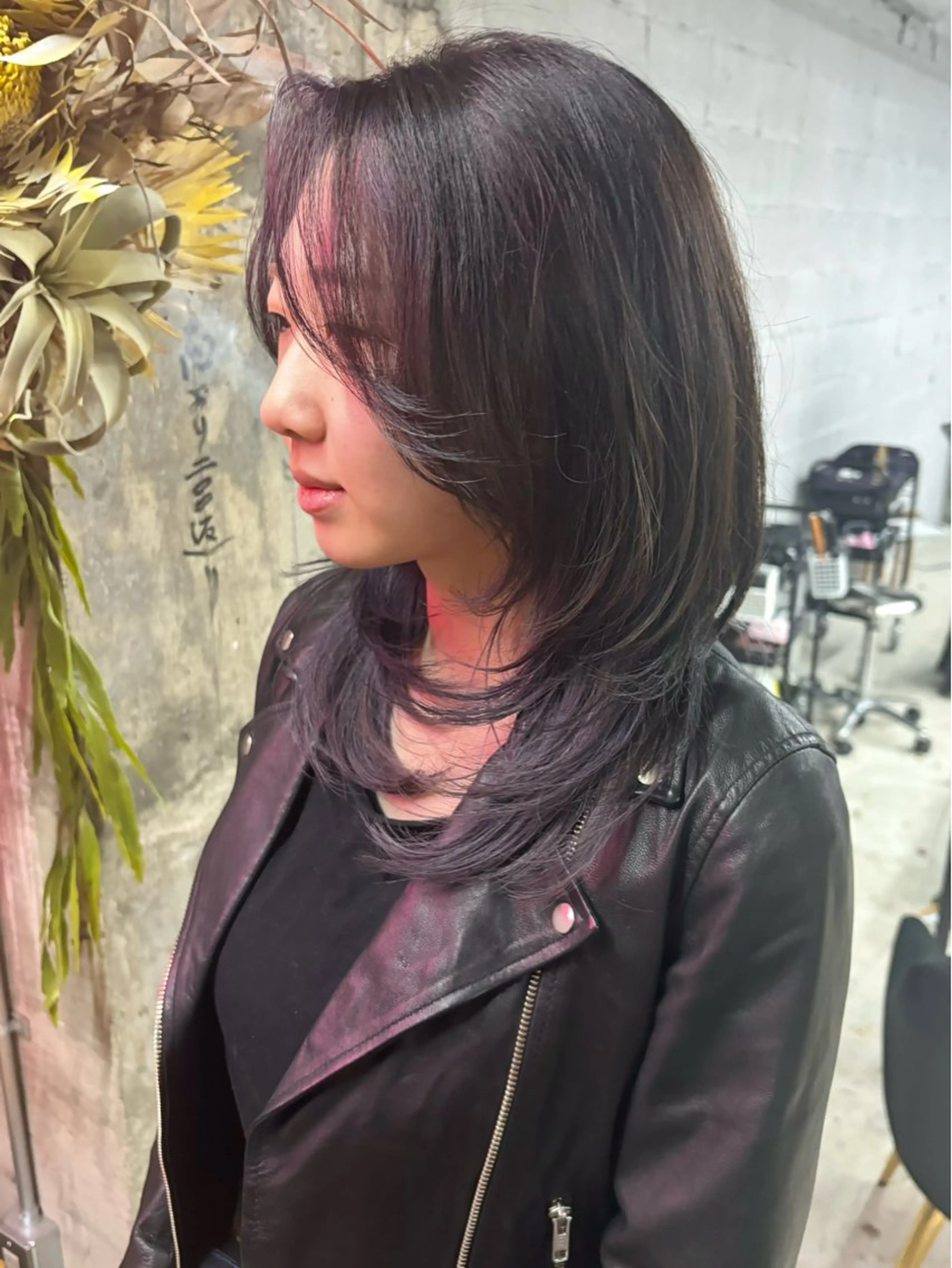 ミディアム レイヤーカット 札幌パーマ 髪質改善/後藤海音のヘアスタイル