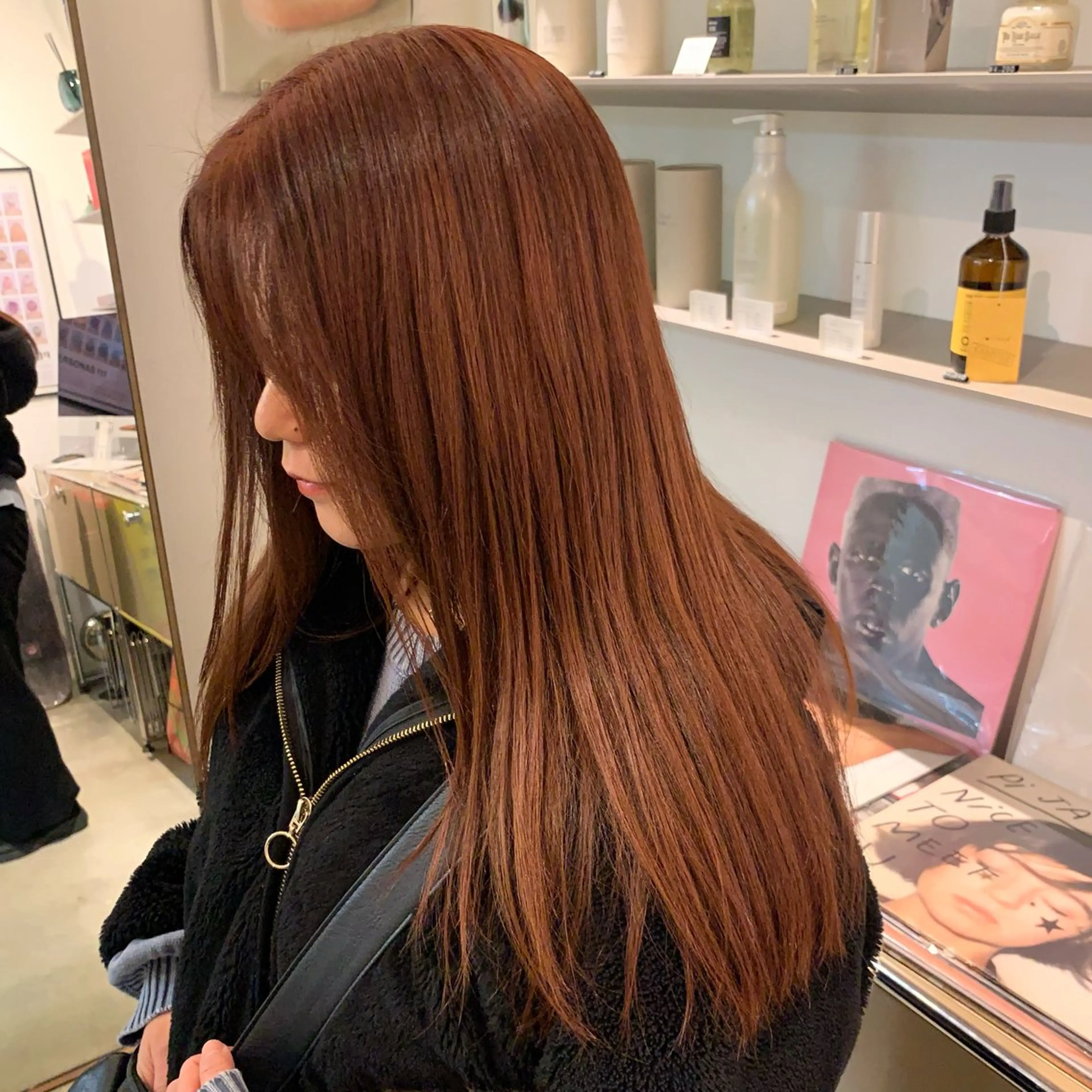 ロング オレンジブラウン ヘアカラー MARIKA 透明感 / 透け感ヘア🪄のヘアスタイル