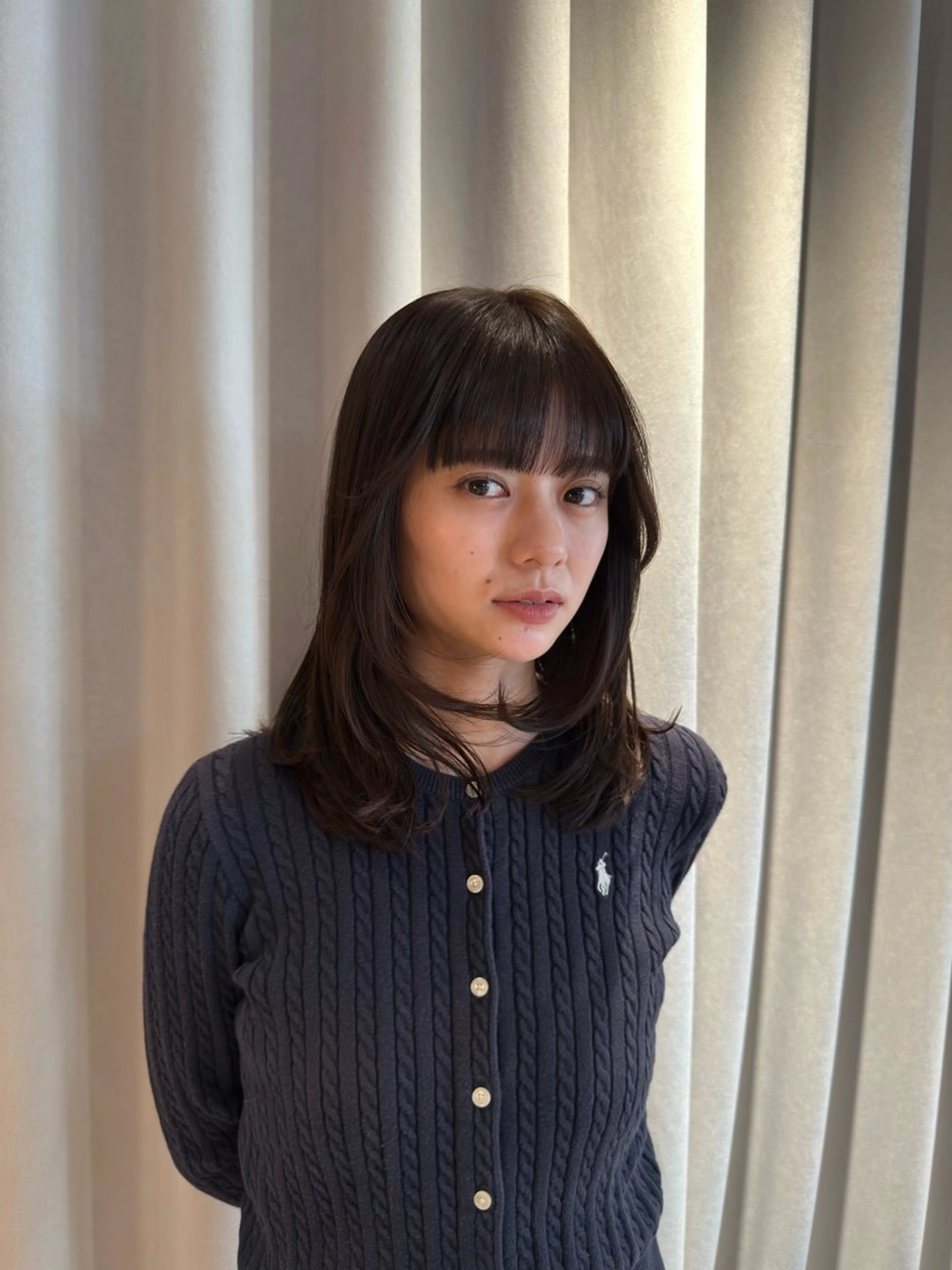 ミディアム カラー NORA GINZA / U所属・岡本 琉唯のヘアスタイル