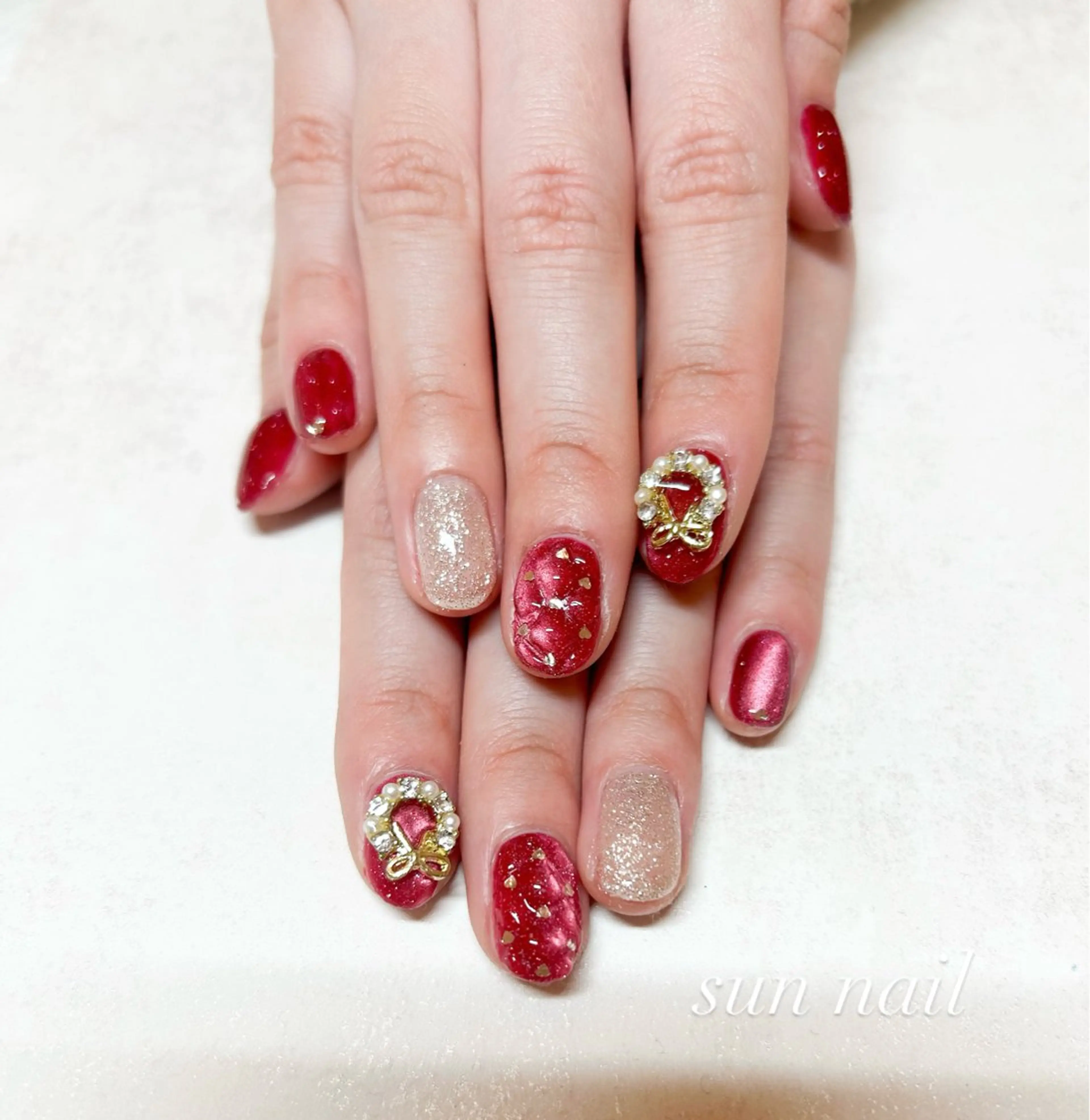 ネイル ブライダルネイル sun nailのネイルデザイン