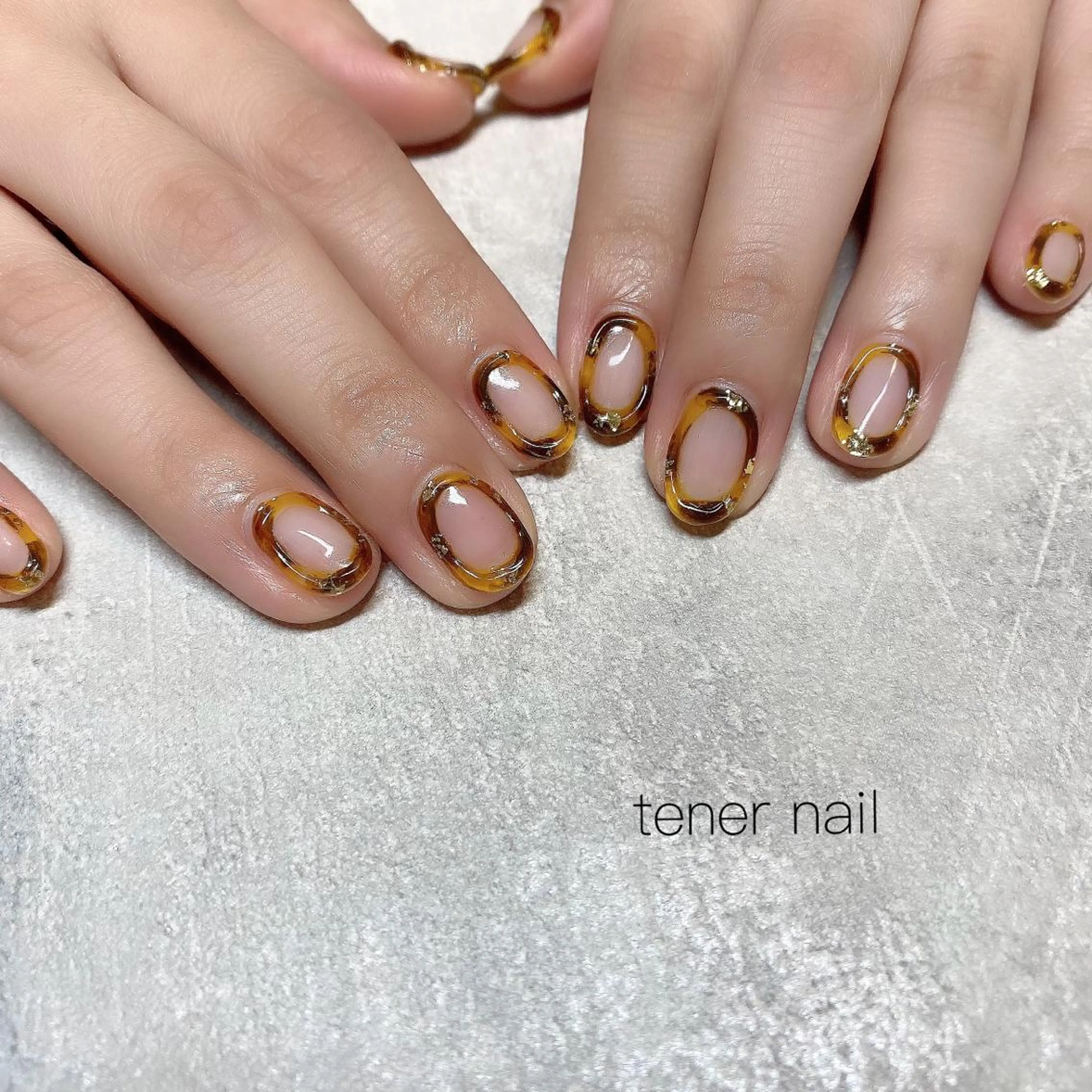 ネイル べっ甲ネイル tener  nail  テネルネイル所属・テネルネイル tener nailのネイルデザイン
