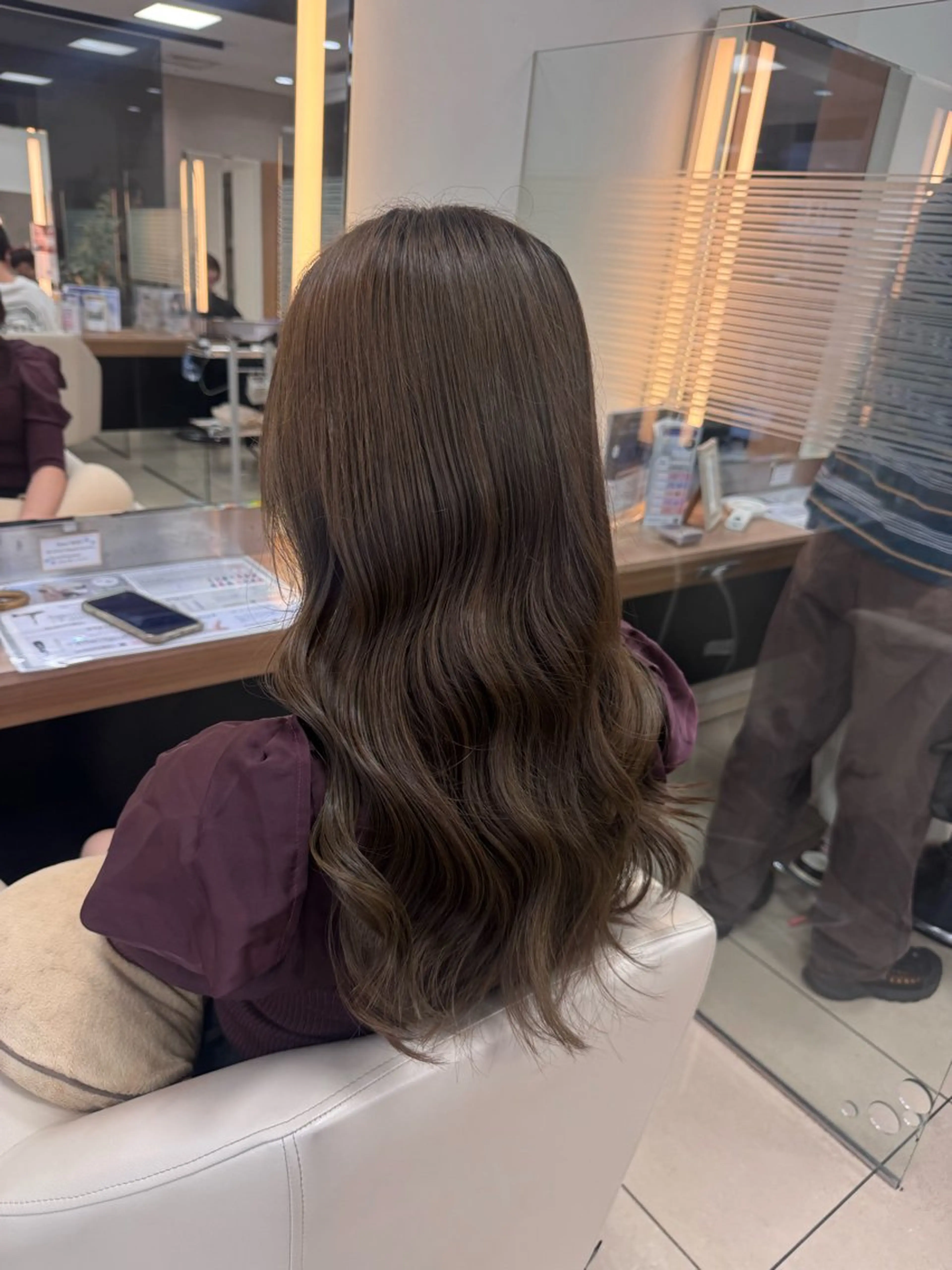 ロング ダブルカラーベージュ カラー/tuburaのヘアスタイル