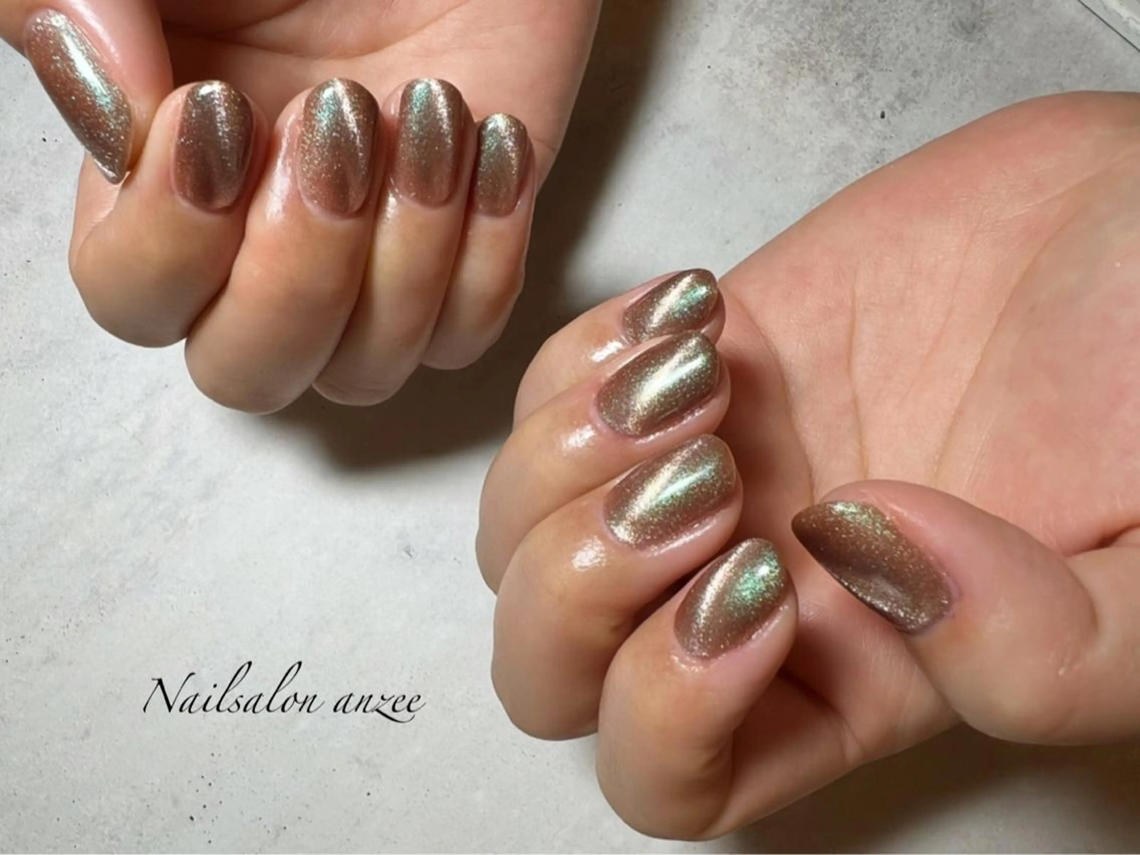 ミディアム ハンドネイル sp anzeeのネイルデザイン