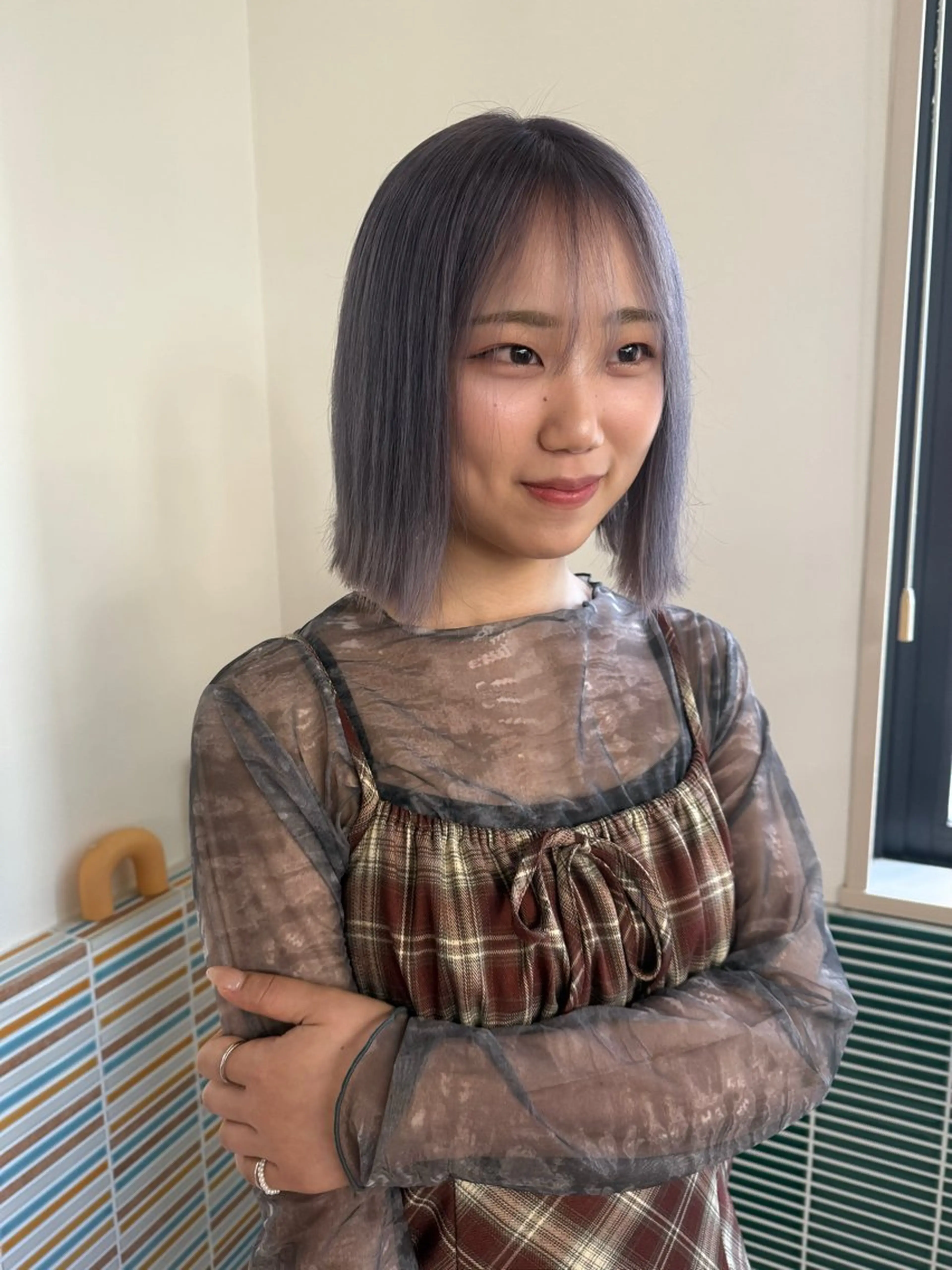 ショート カラー カラー特化/ブリーチ 梅田中崎町/あかりのヘアスタイル