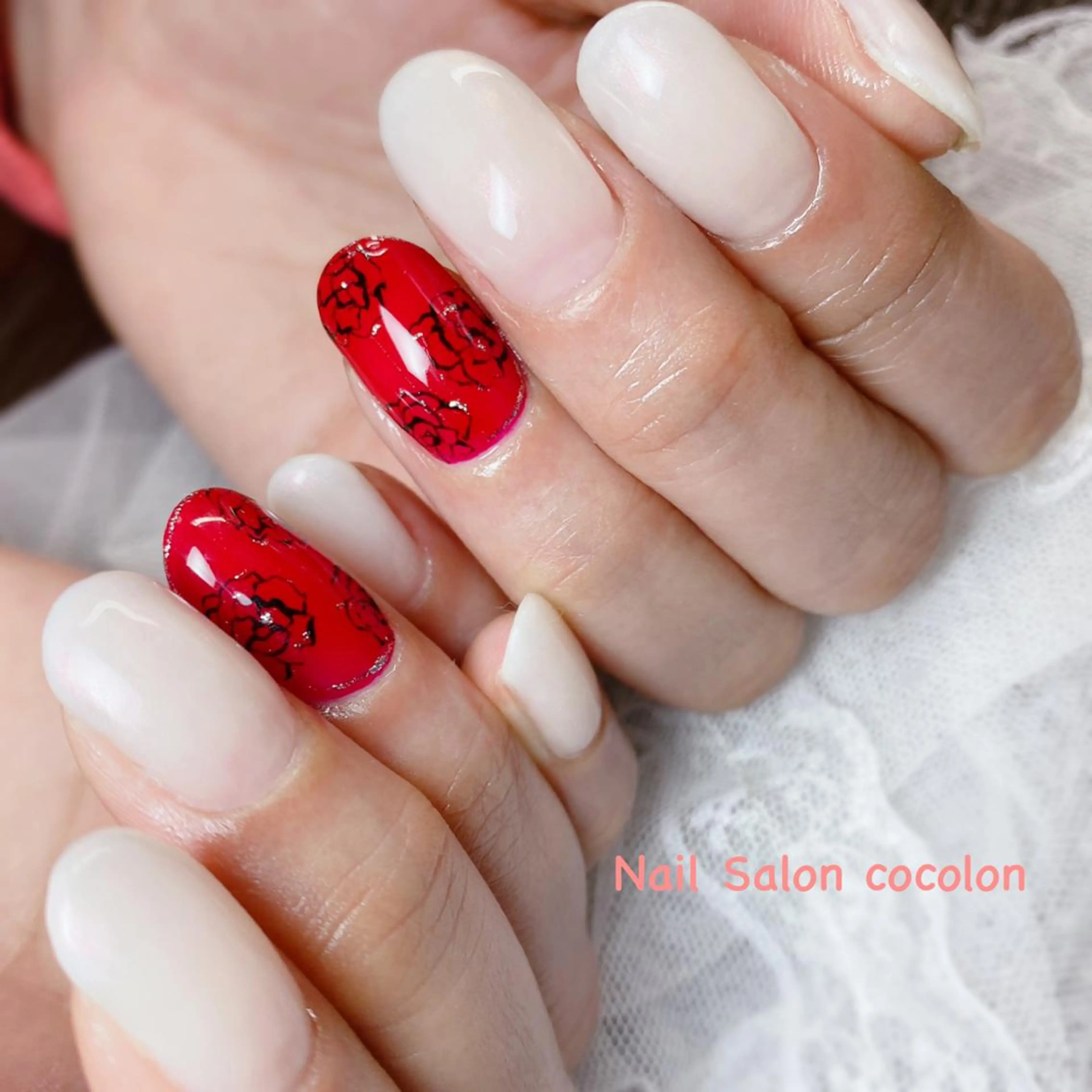 ネイル アートネイル グラデーション ハンドネイル 柴崎 美幸のネイルデザイン