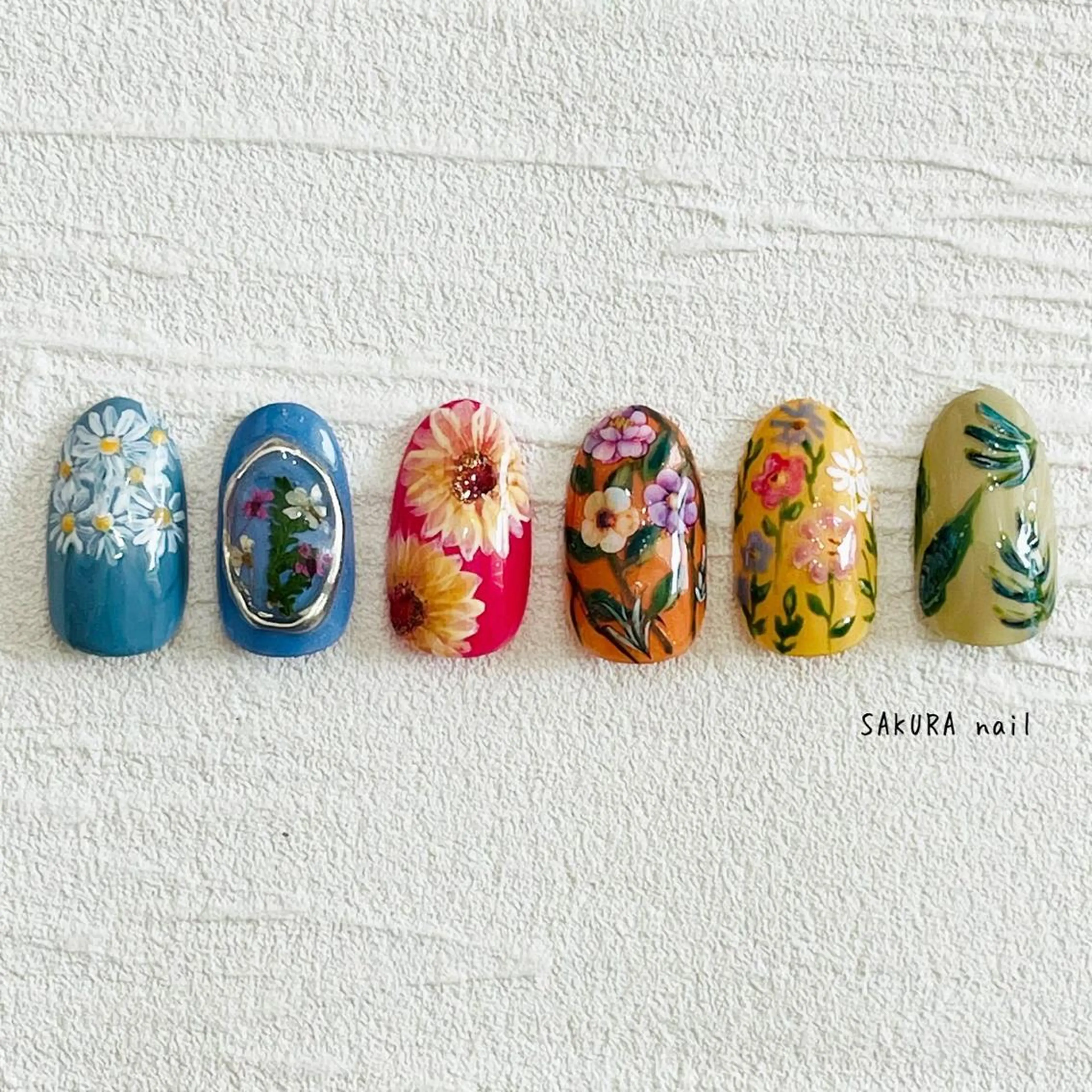 ネイル アートネイル グラデーション ワンカラーネイル ハンドネイル SAKURA nailのネイルデザイン