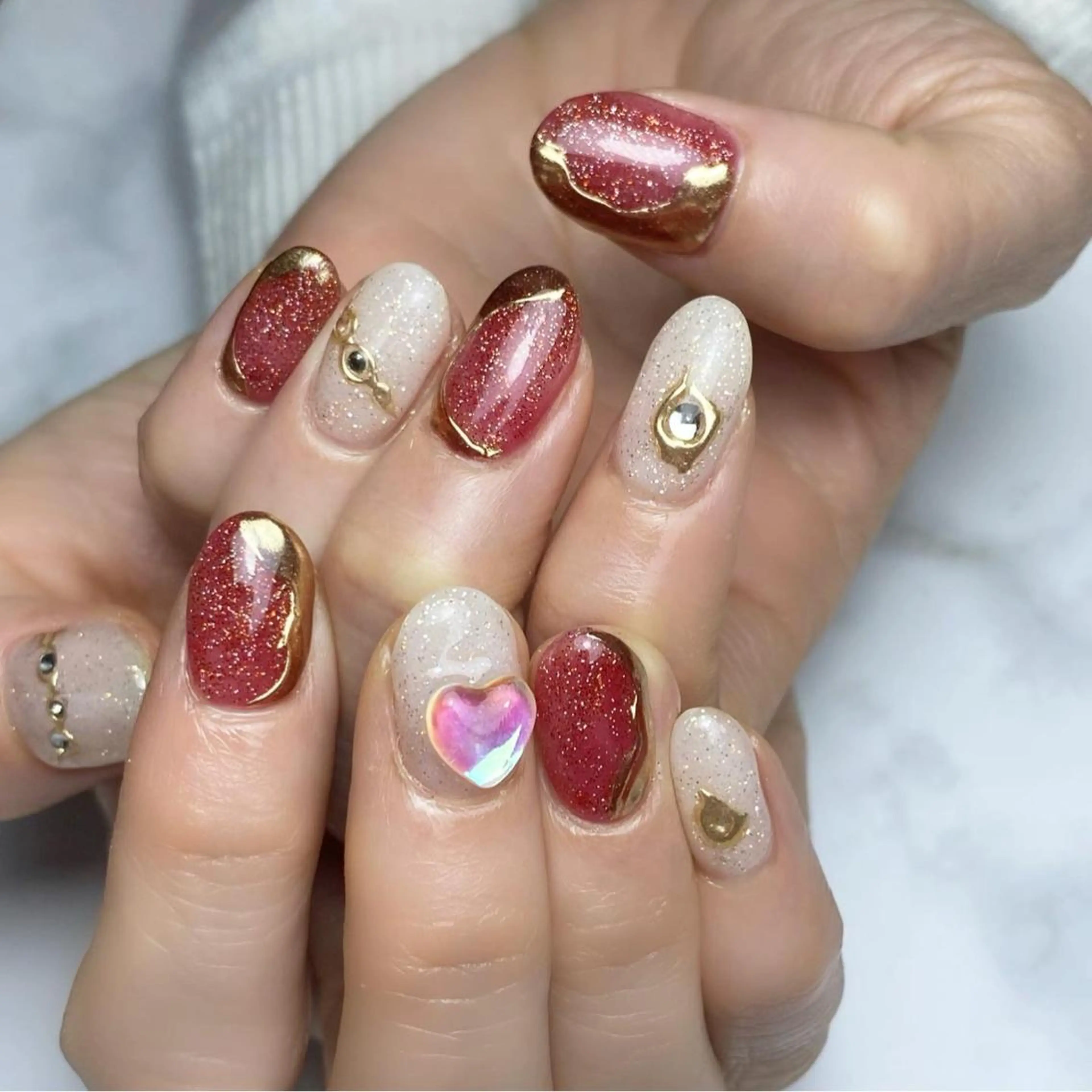ネイル 冬ネイル クリスマス Nail ameria megu所属・ameria meguのネイルデザイン