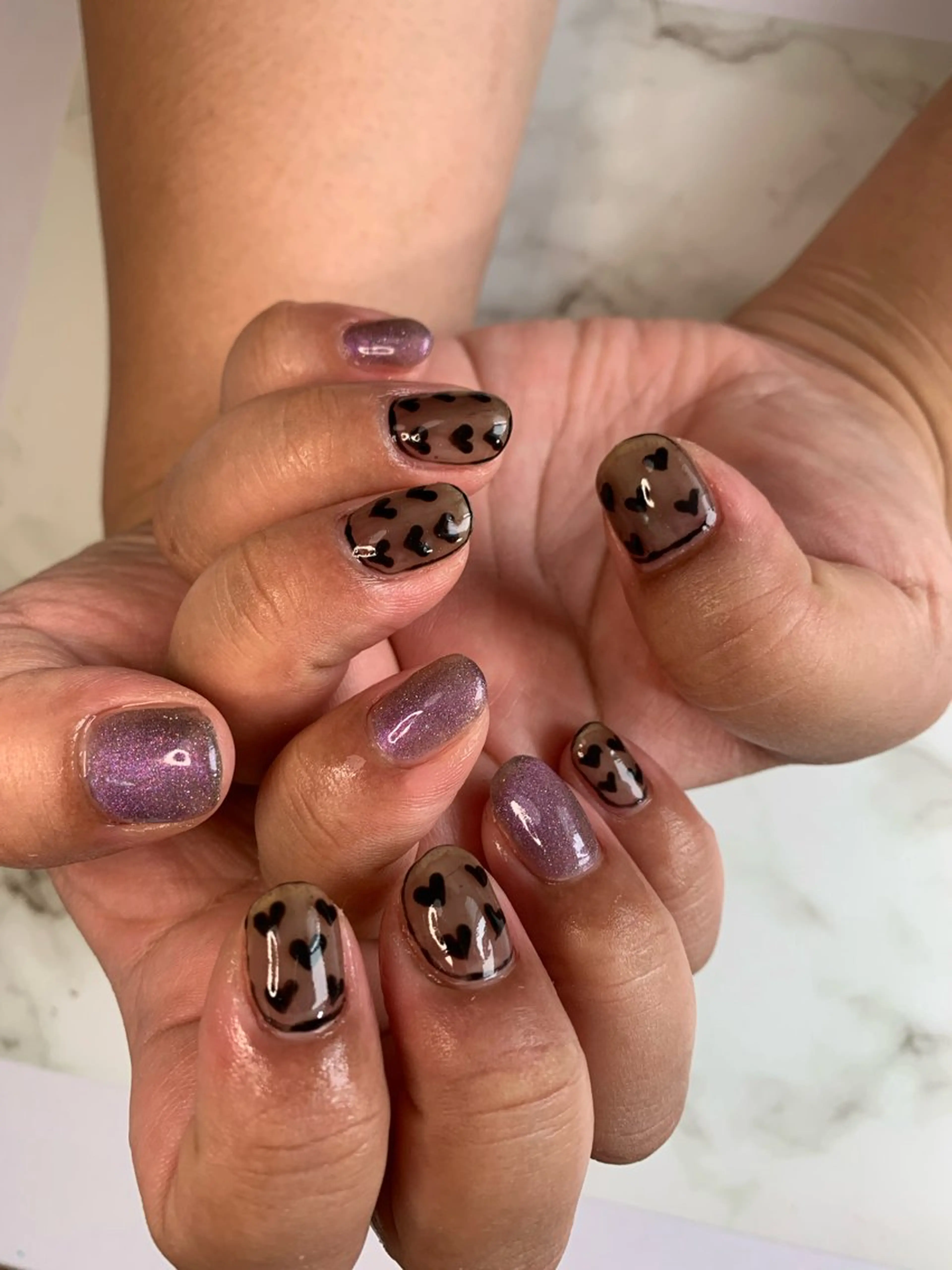 ネイル おそろいネイル 北川 恭子のネイルデザイン