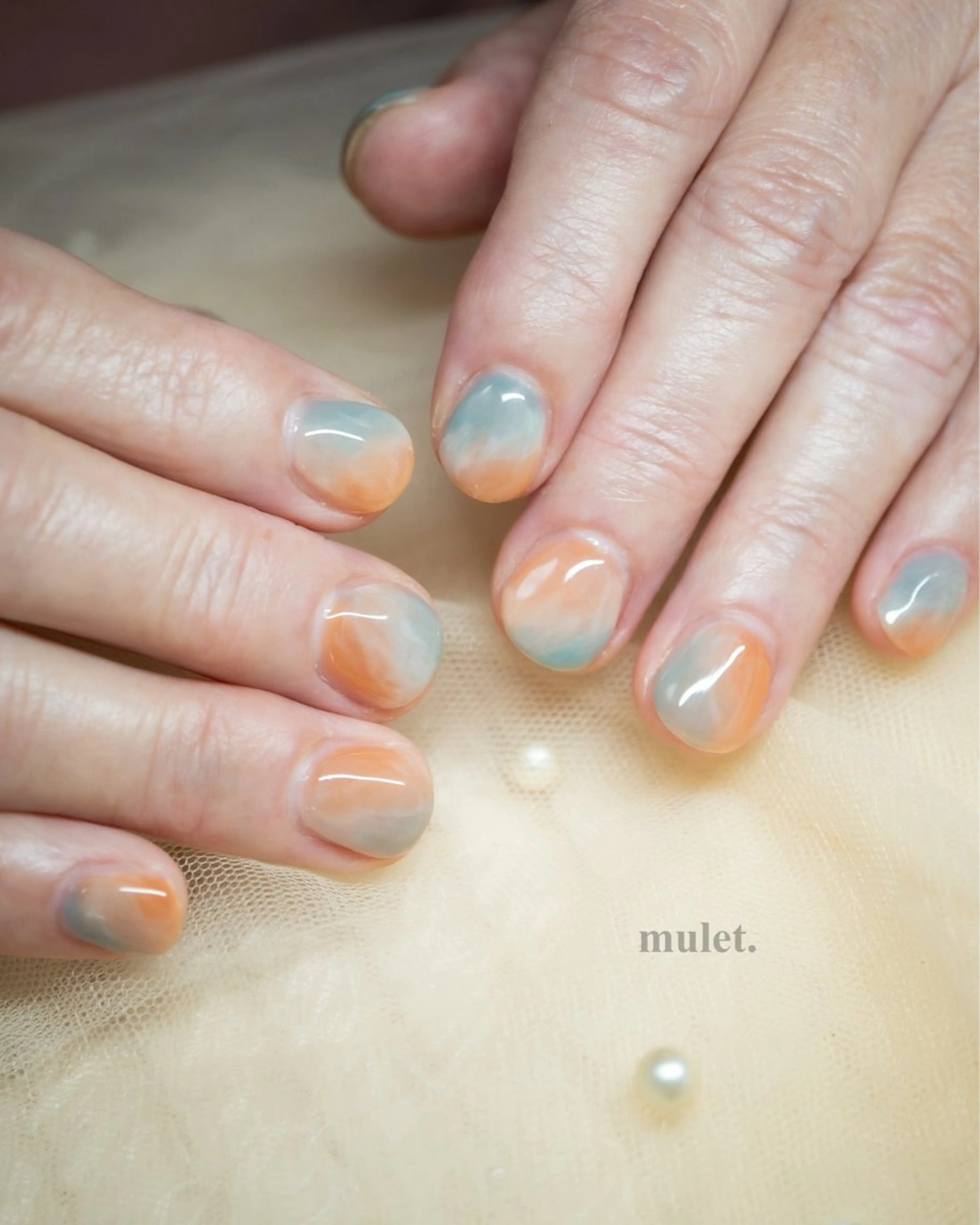 ネイル アートネイル ニュアンスネイル nail&aroma mulet.のネイルデザイン