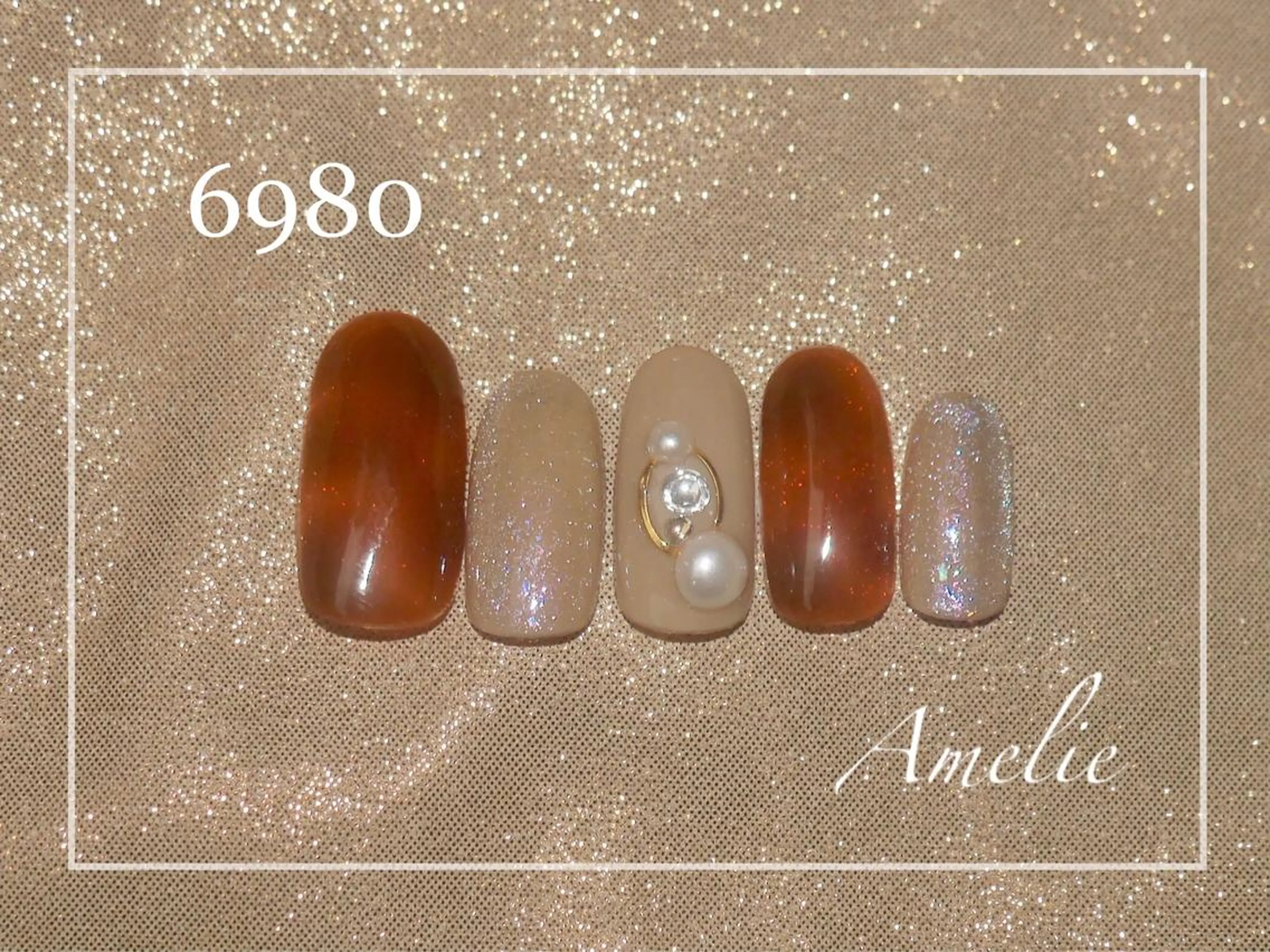 ネイル ハンドネイル いちじゅう あおいのネイルデザイン