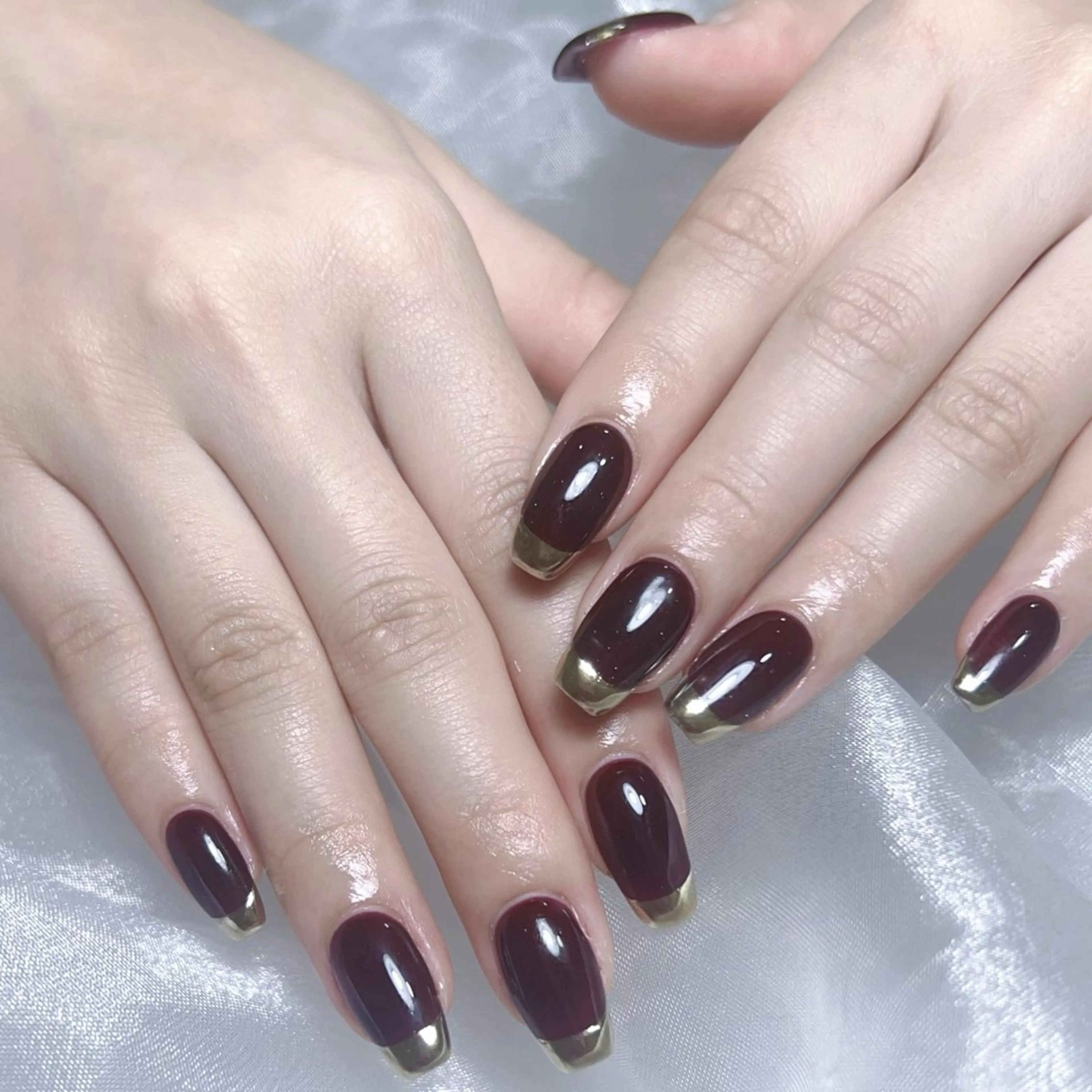 メンズ ネイル メンズ韓国風 アートネイル オーロラネイル ガーリー キラキラネイル ハンドネイル Nail salon 木にいるのネイルデザイン