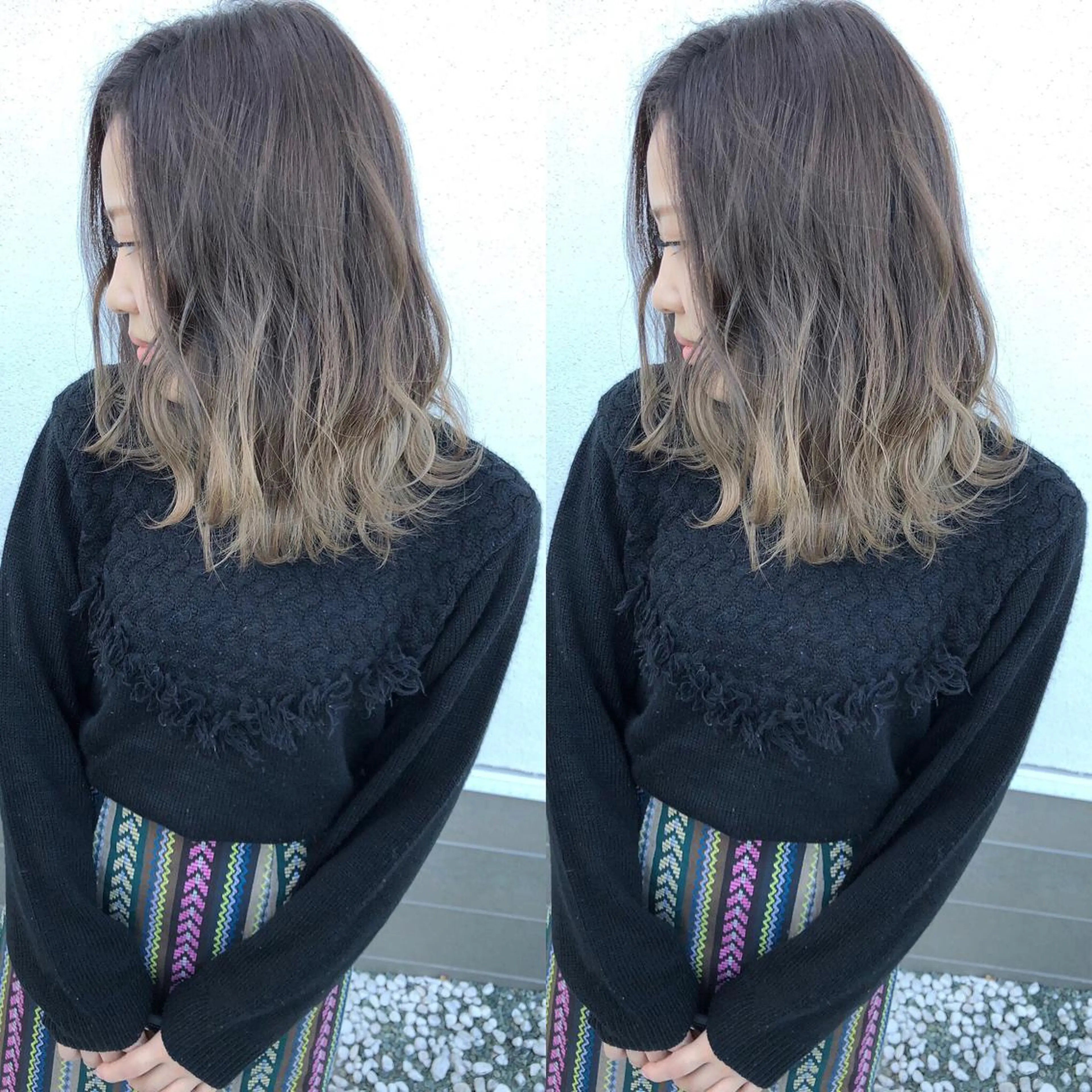 ミディアム カラー 具志 正太のヘアスタイル