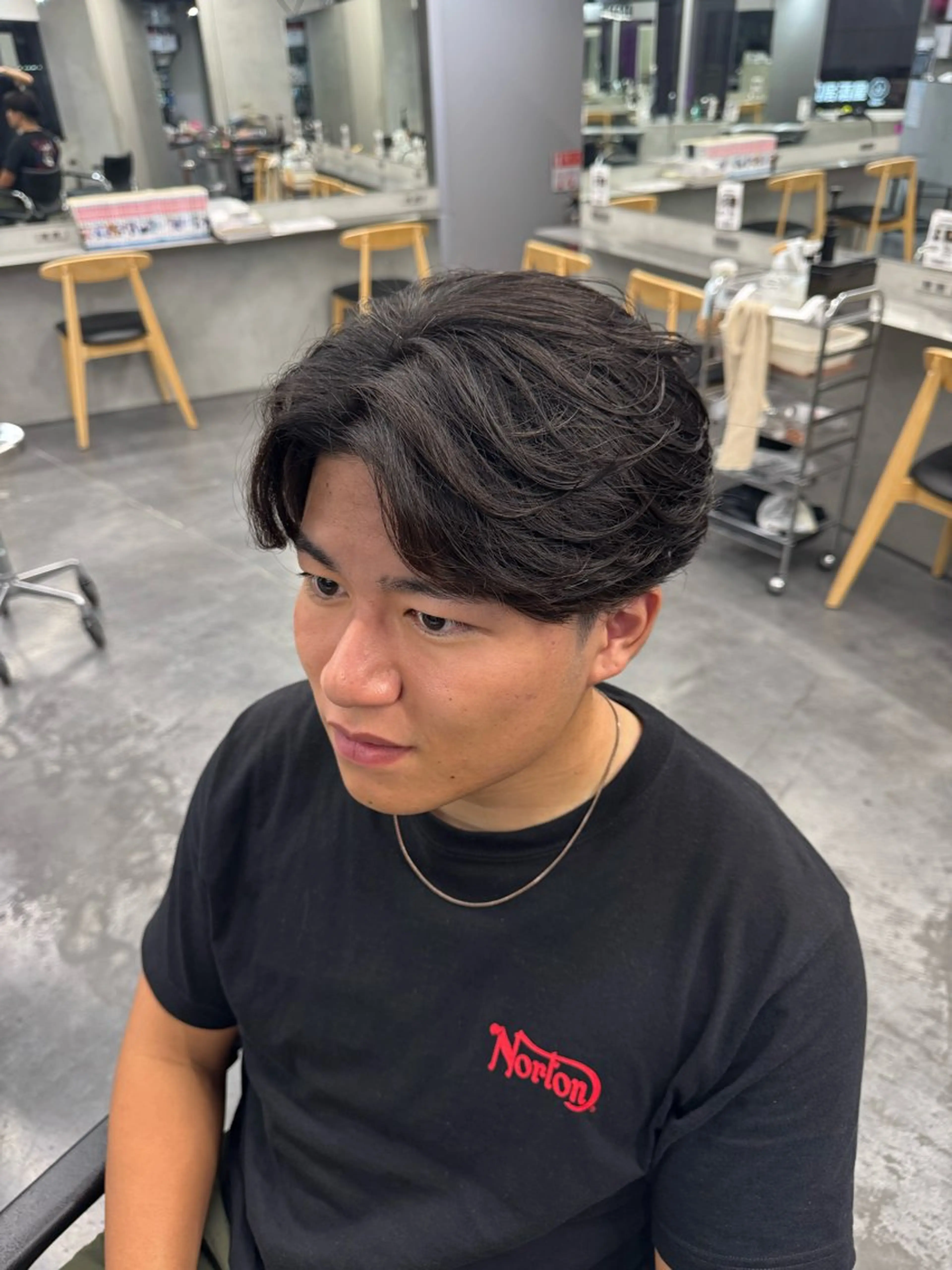 パーマ メンズ カット パーマ トリートメント fifth 丸山太誠のヘアスタイル