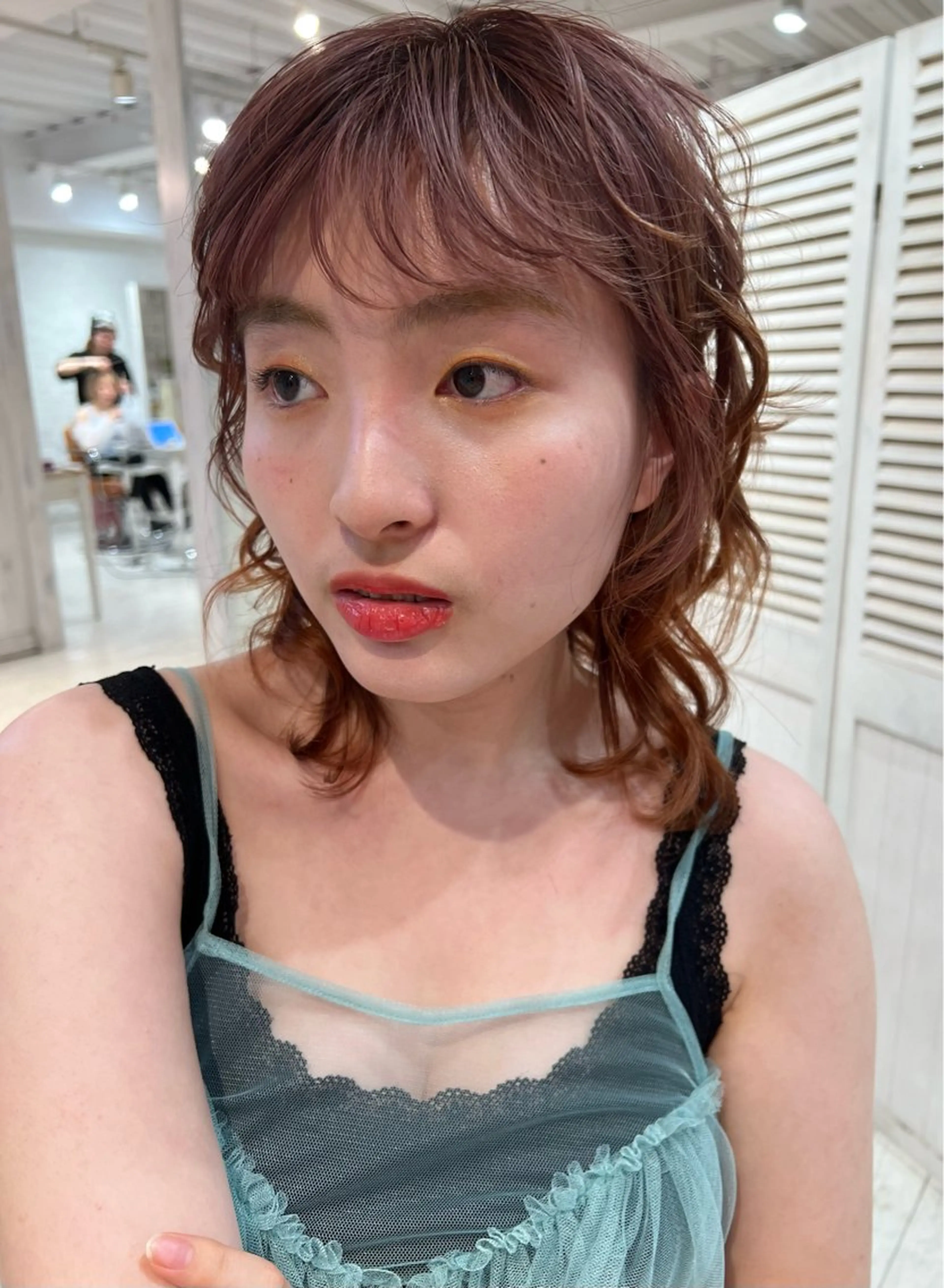 ミディアム カラー ヘアカラー 韓国ヘア 🎀華澄のヘアスタイル