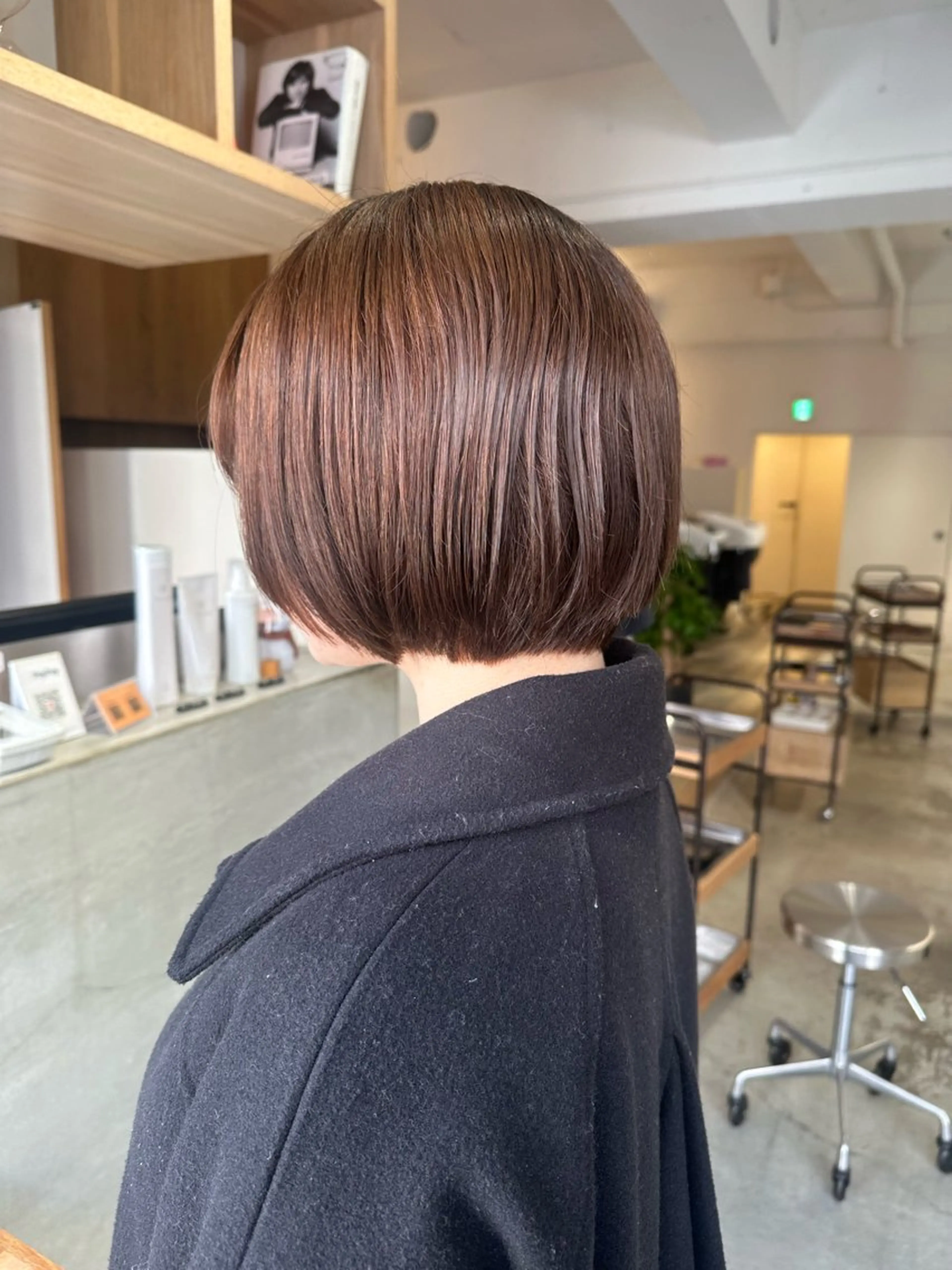 ショート ショートボブ ボブ 伸ばしかけ ショートヘア 優依 / Room烏丸のヘアスタイル