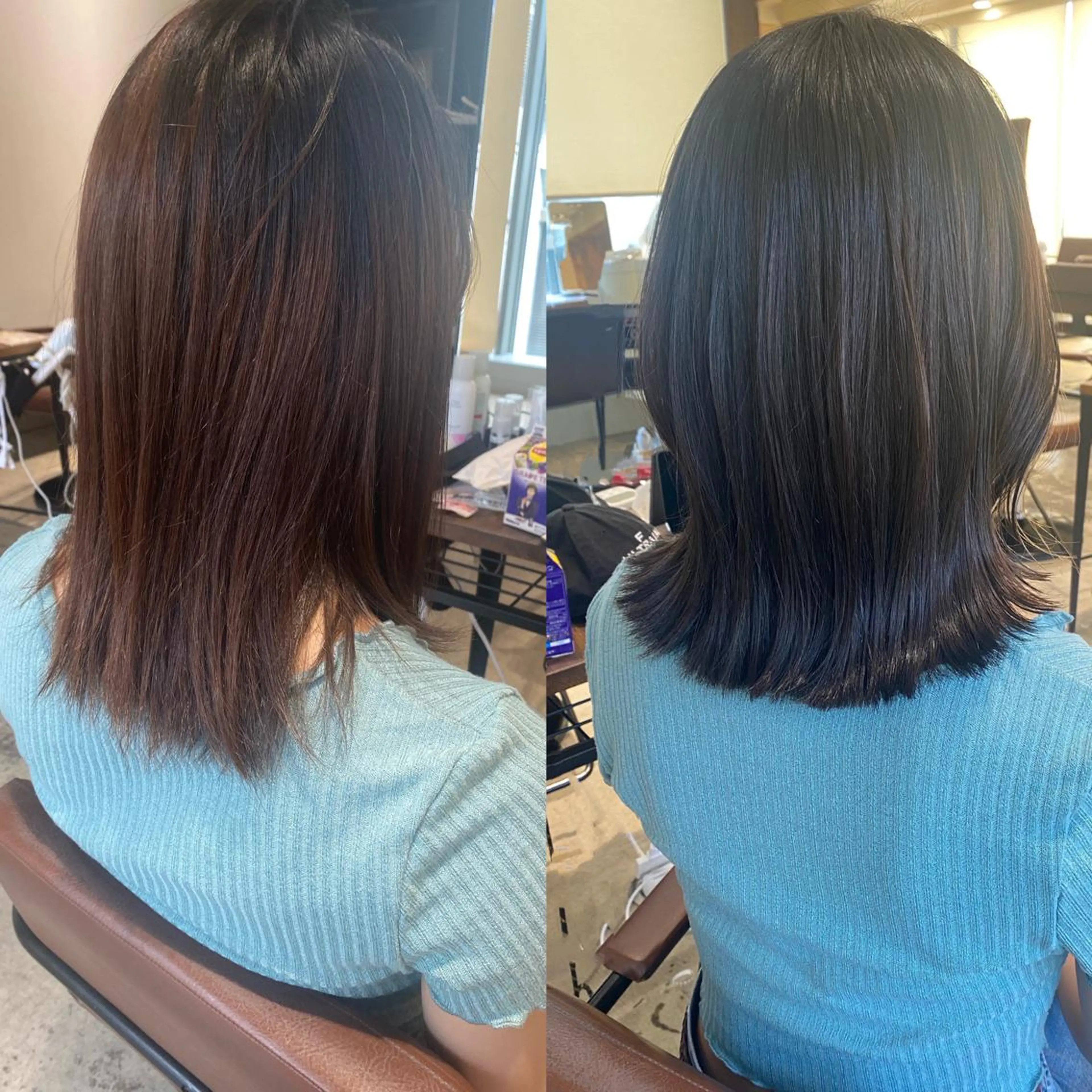 ミディアム カラー 韓国風ヘア Je suis heureuse Tres所属・早朝セット☀️ レイヤー/Momoのヘアスタイル