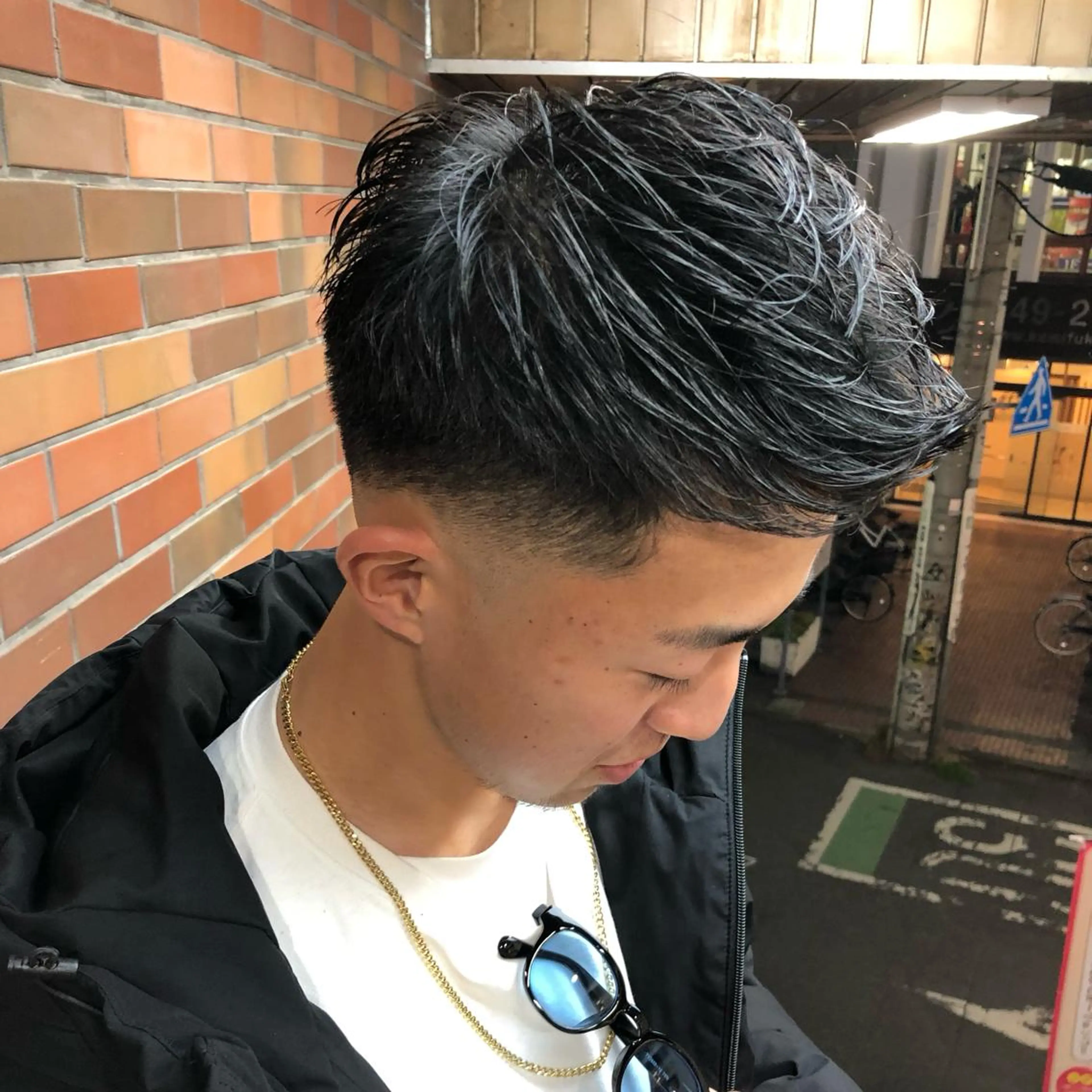 メンズ フェードカット ⭐️TOSHIKI メンズパーマオタク⭐のヘアスタイル