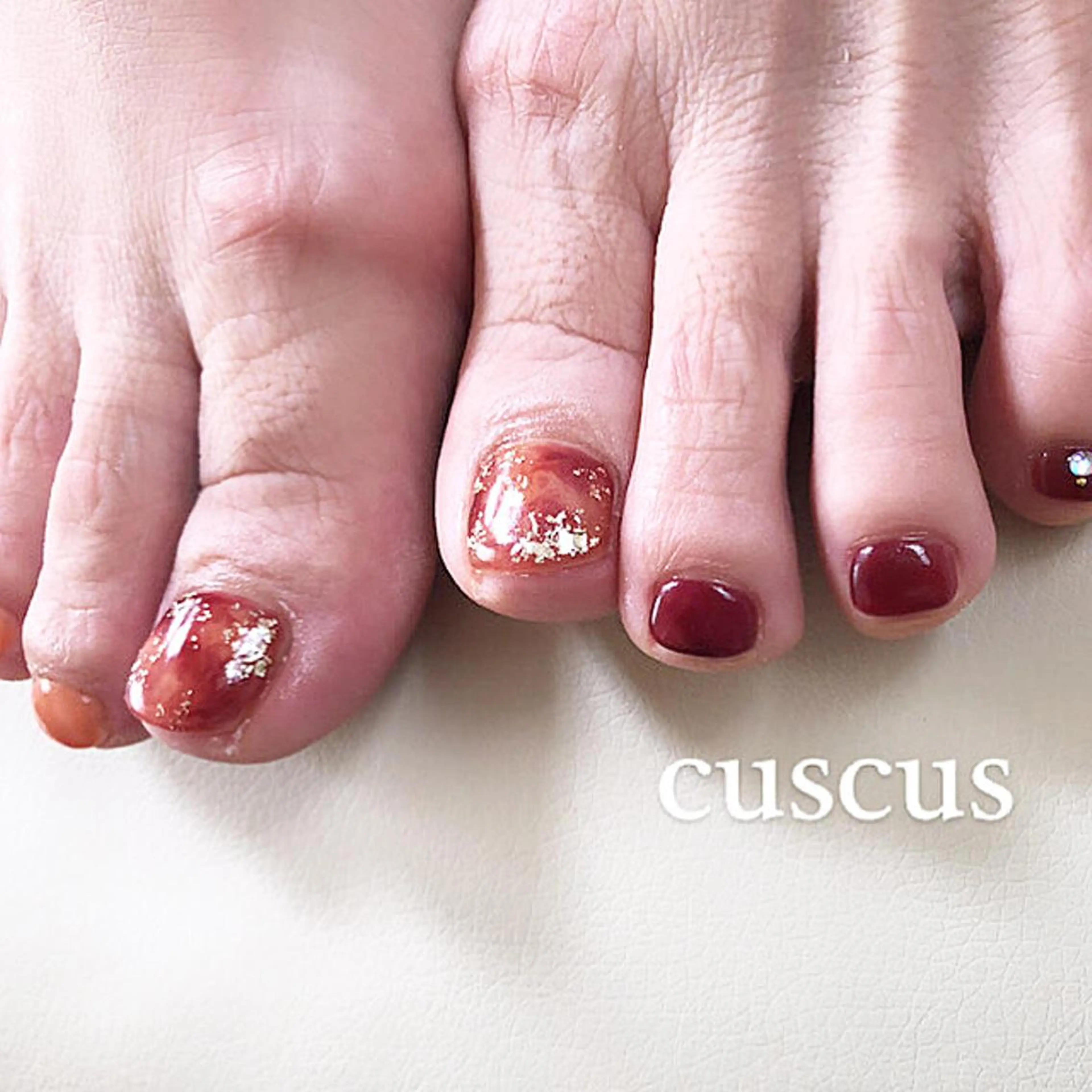 ネイル フットネイル ＣＵＳＣＵＳ …ｔ.akiのネイルデザイン