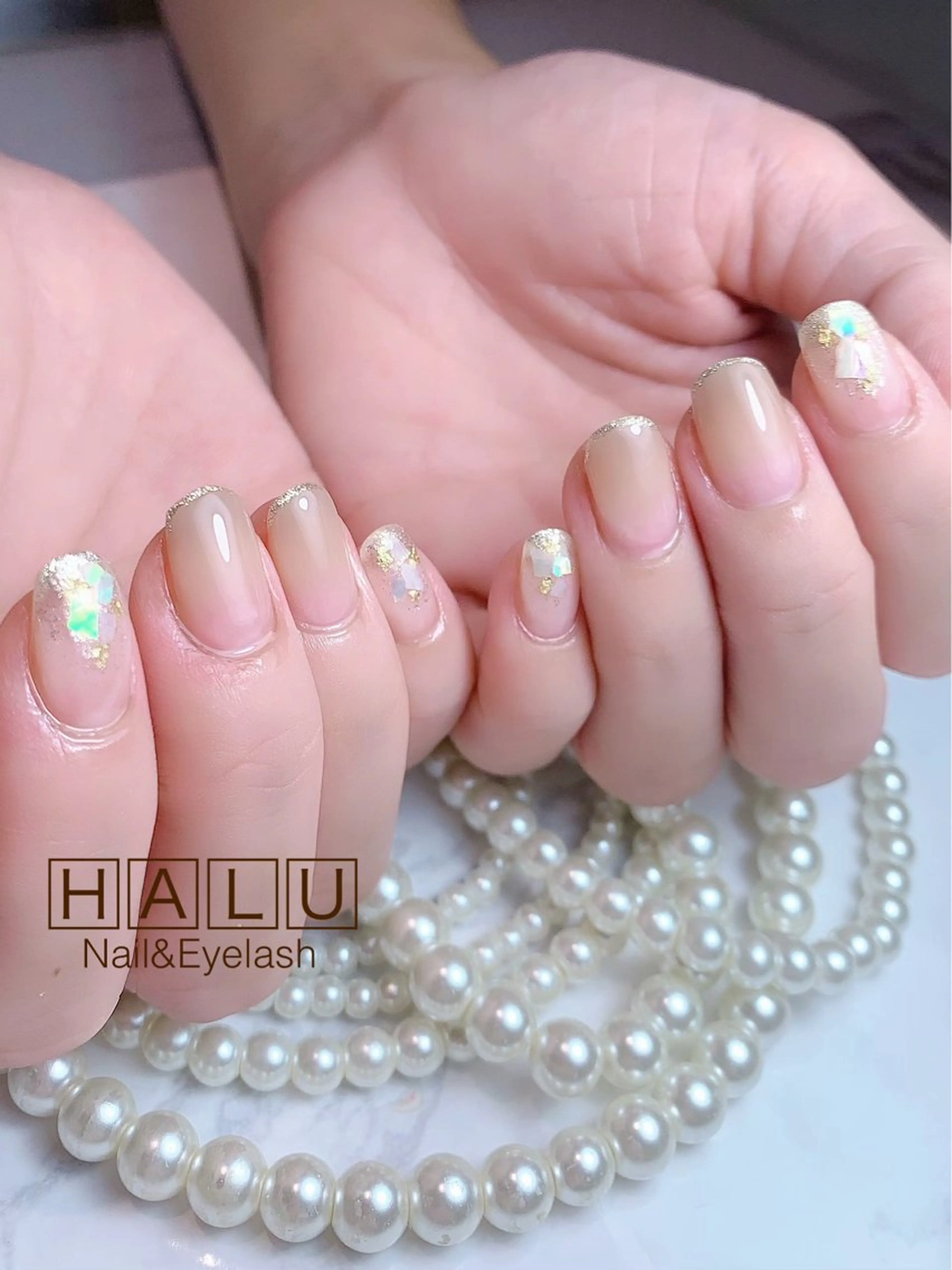 ネイル ゴールド HALU ハルのネイルデザイン