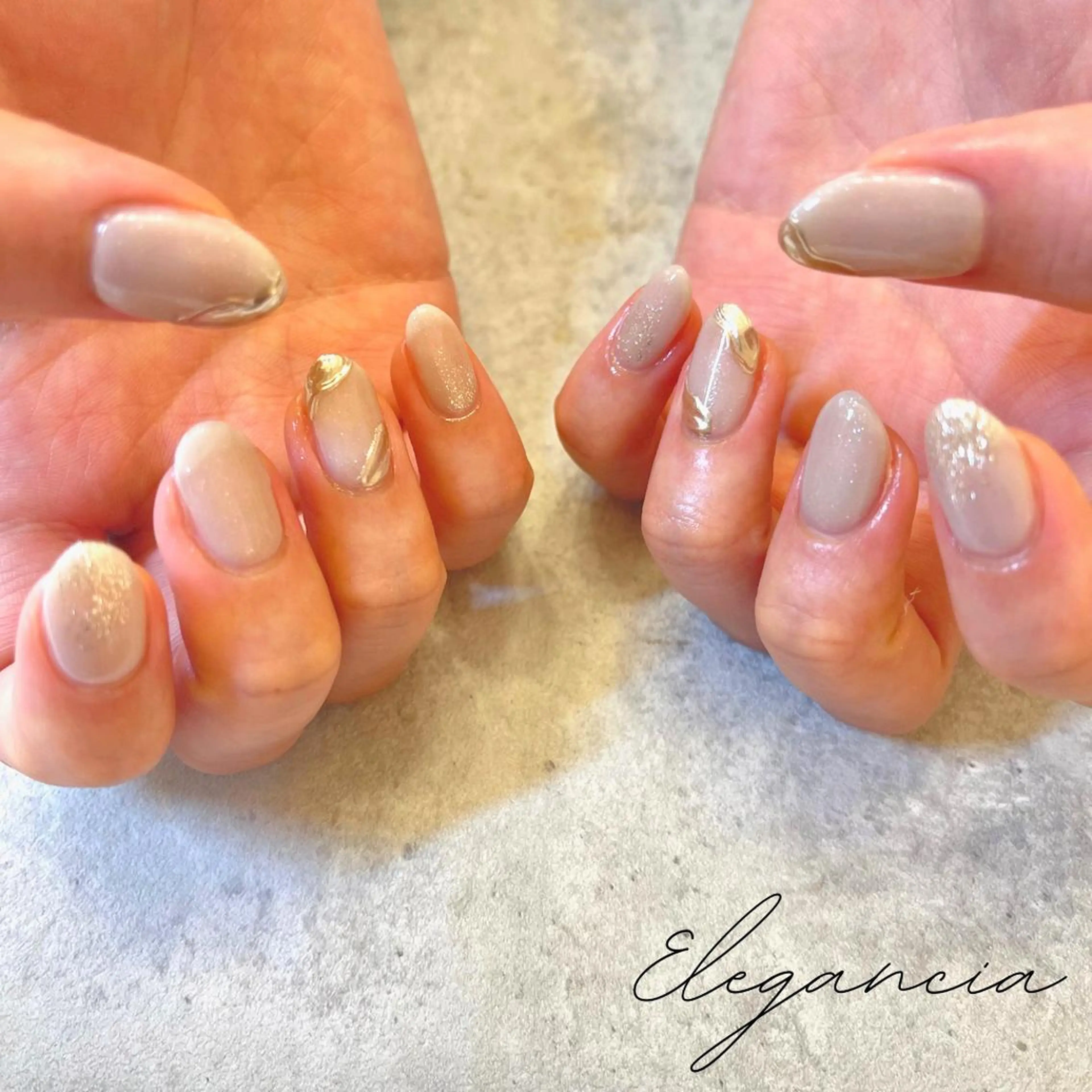 カラー ネイル ハンドネイル Elegancia. Hiromiのネイルデザイン