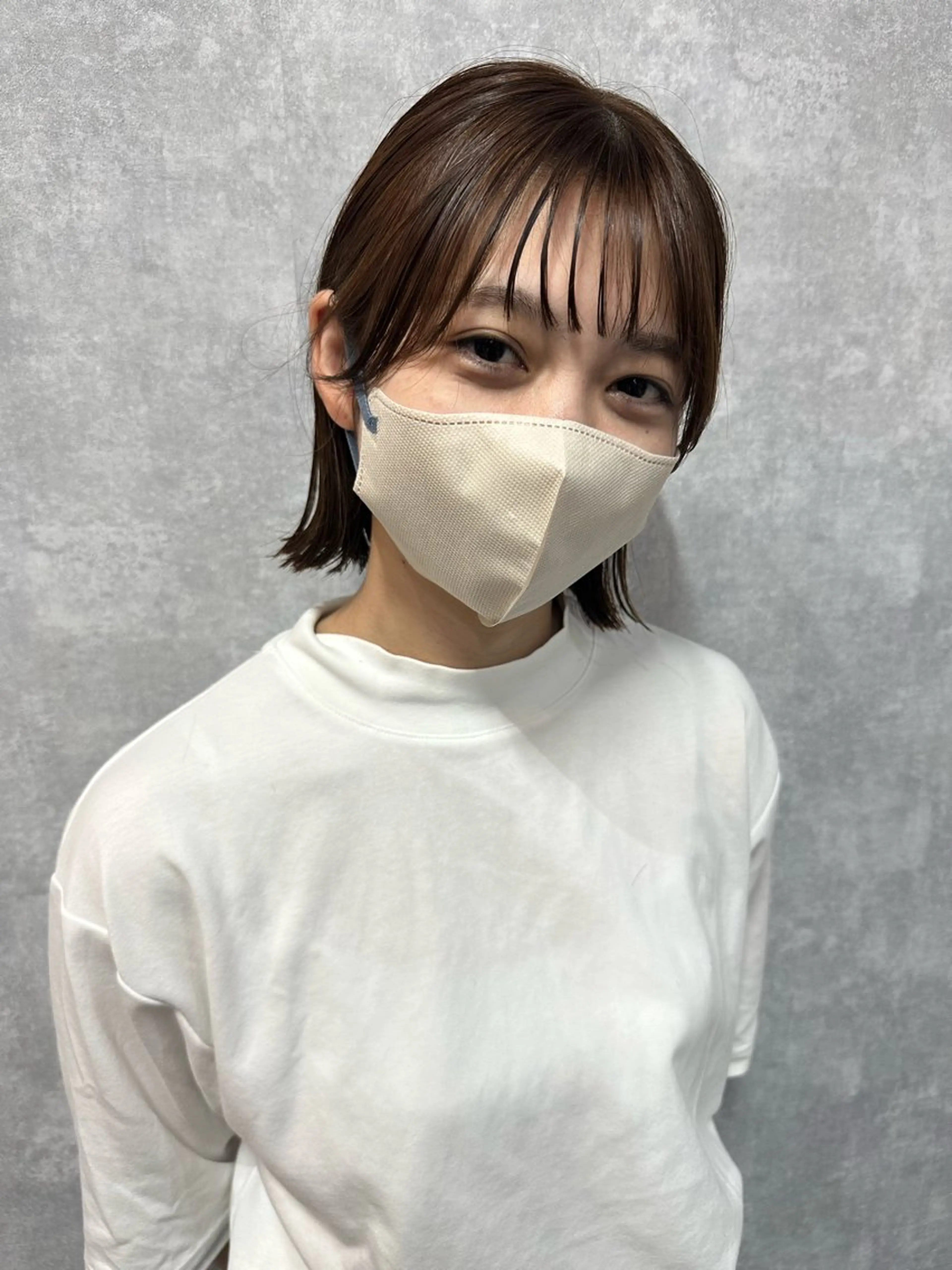 ショート 切りっぱなしボブ ショートボブ ハンサムショート 丸みショート アッシュ C’LD hair  produce /シールドヘア所属・モテ髪/ボブ/ショー ト/アダチフウトのヘアスタイル