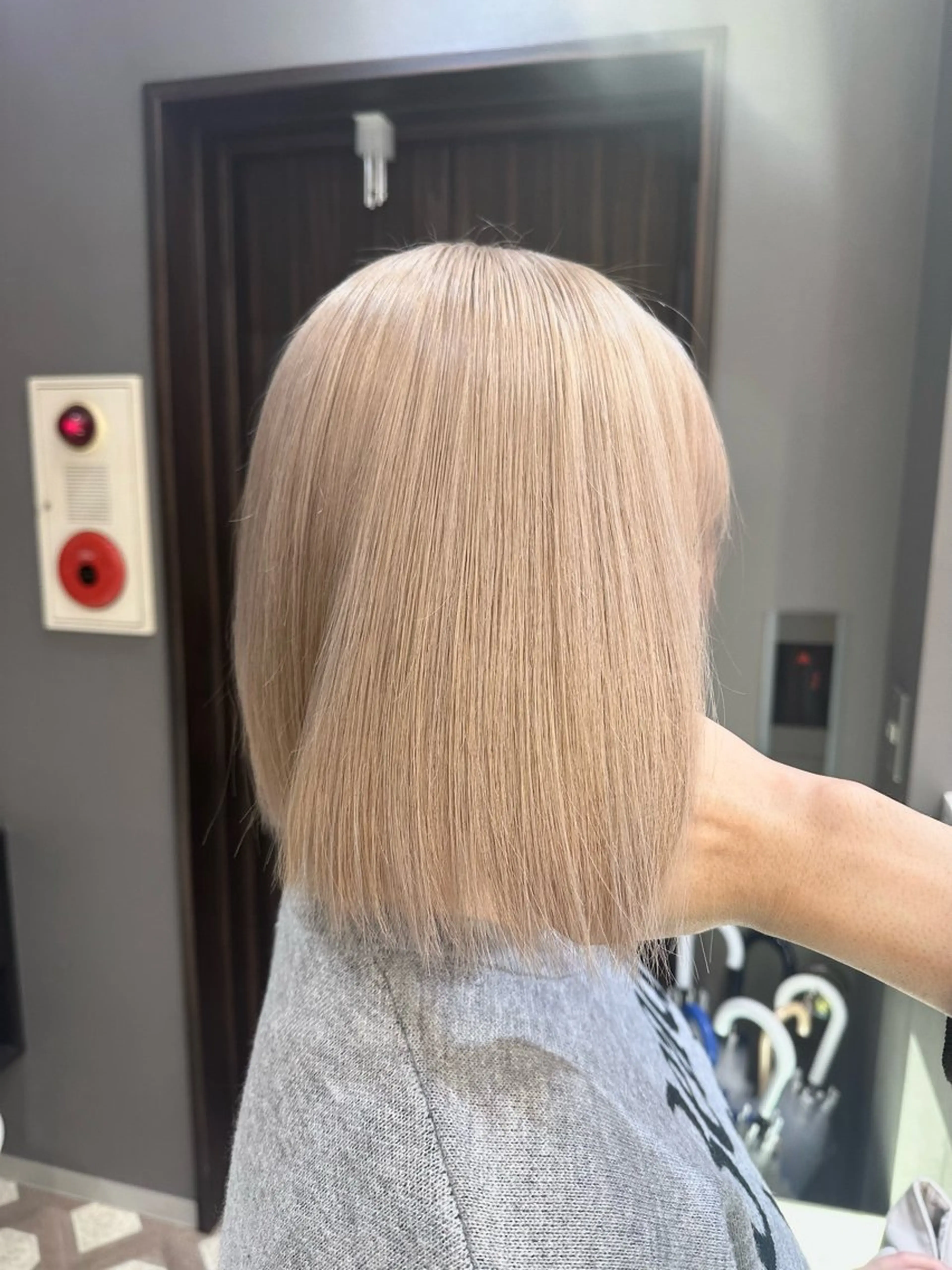 ショート カラー ヘアカラー 濵﨑 颯七のヘアスタイル