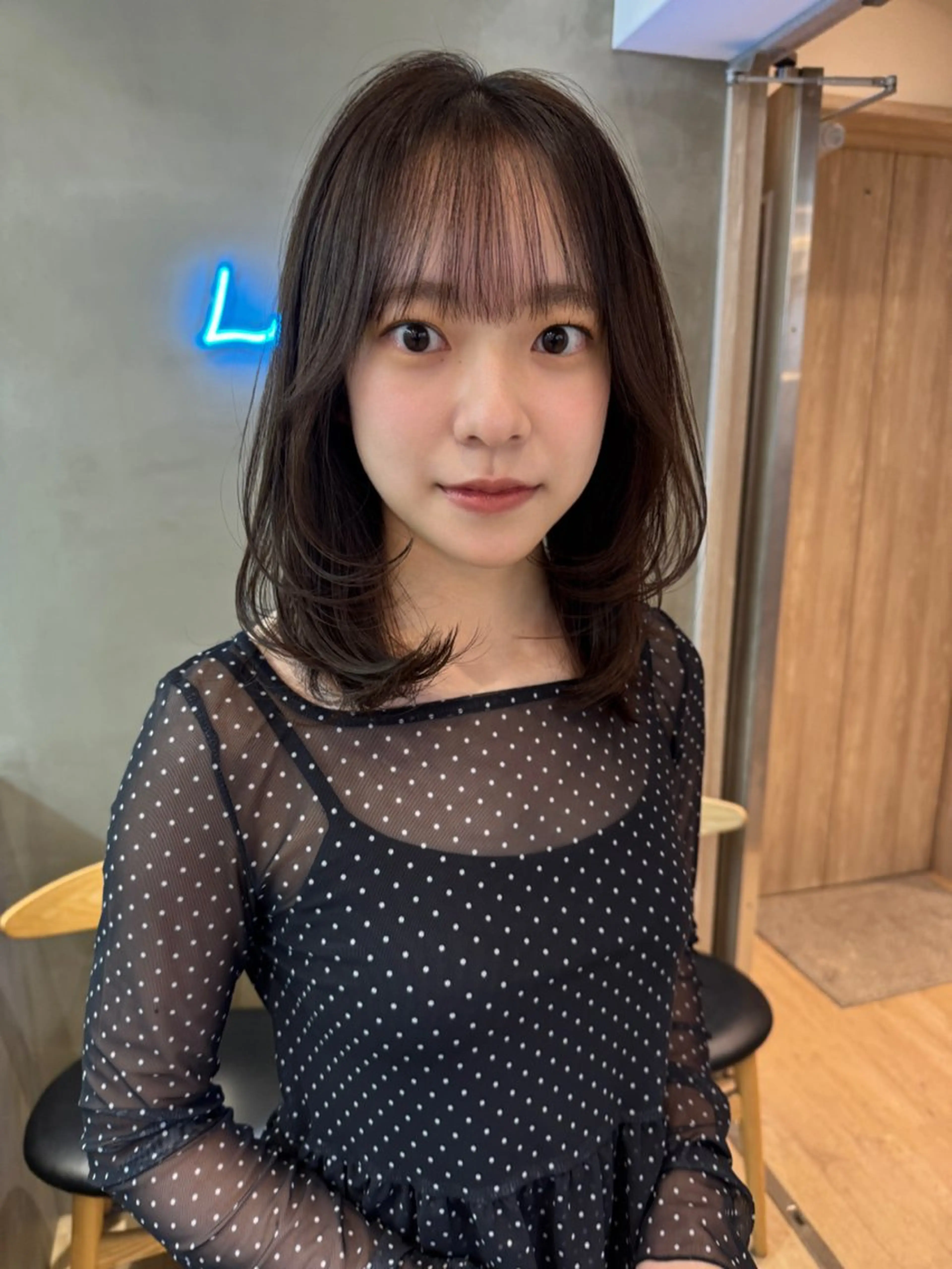 ミディアム カラー カット ヘアカラー トリートメント 🌷韓国レイヤー/艶 カラー🇰🇷amiのヘアスタイル