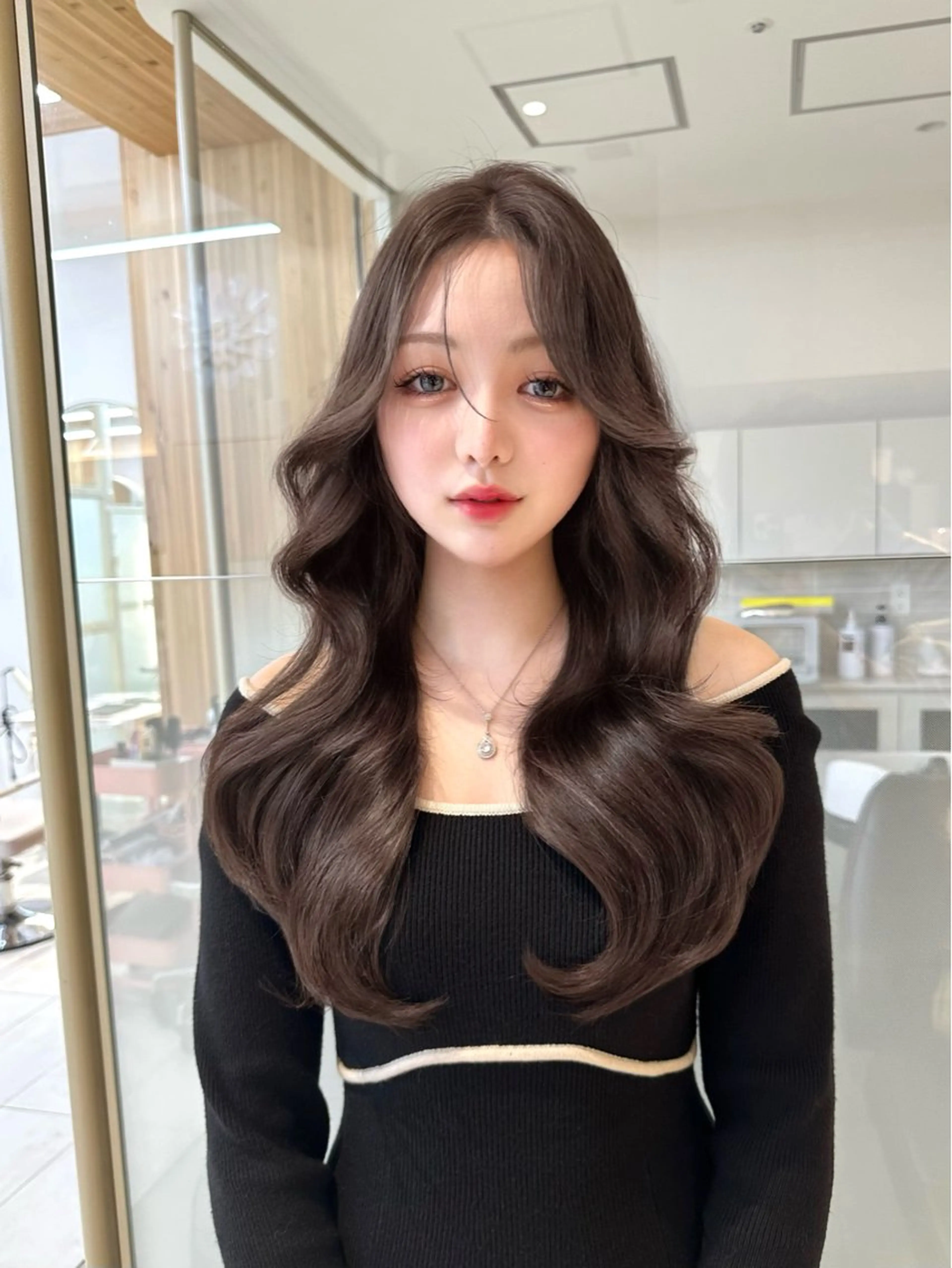 ロング カラー 🇰🇷韓国風くびれ ヘア🇰🇷中村優大のヘアスタイル