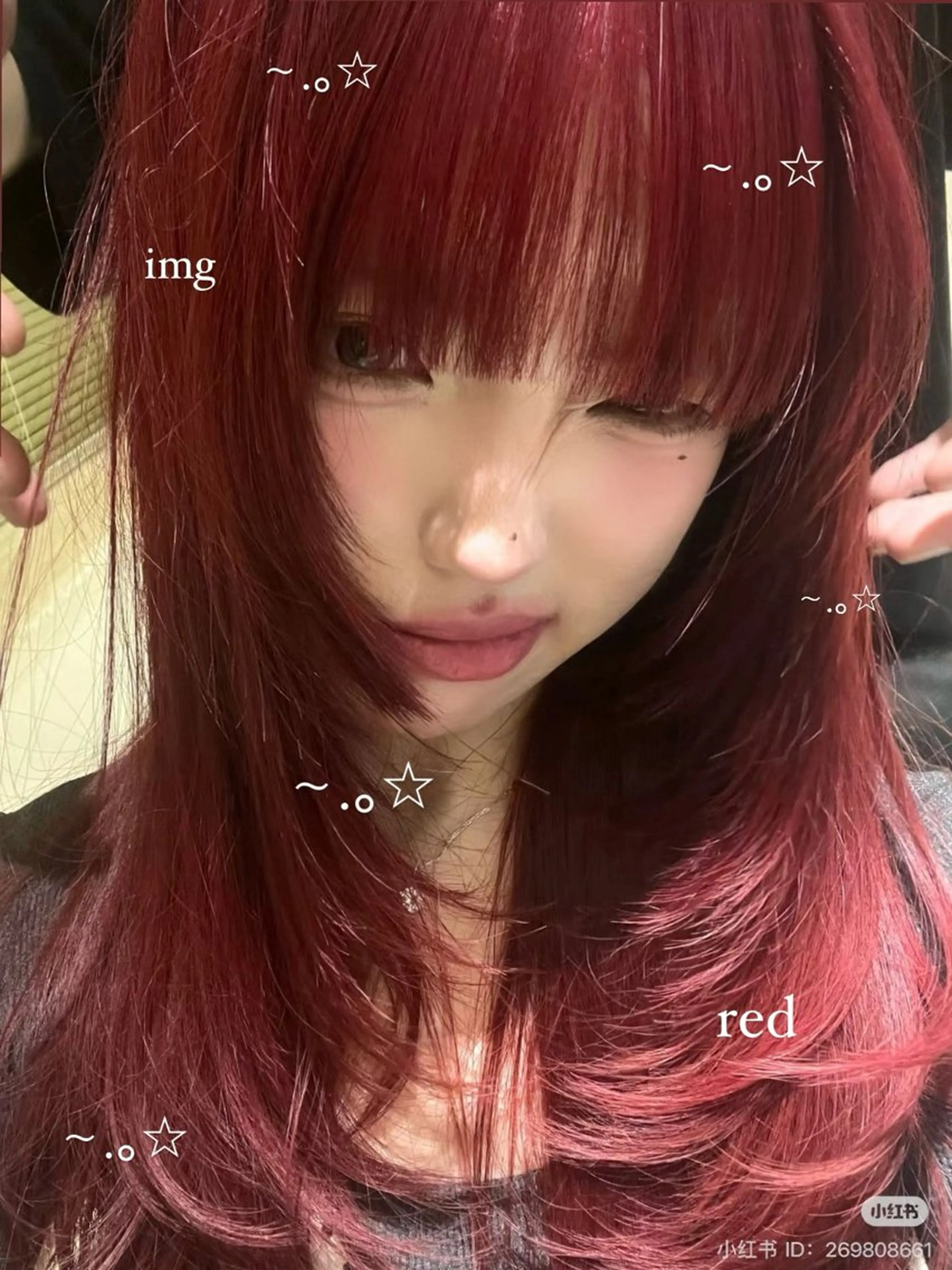 🤍🍒【1日3名様限定】似合わせレイヤーカット＋韓国風暖色ワンカラー🫧+オリジナルトリートメント+コテ巻き🤍の写真