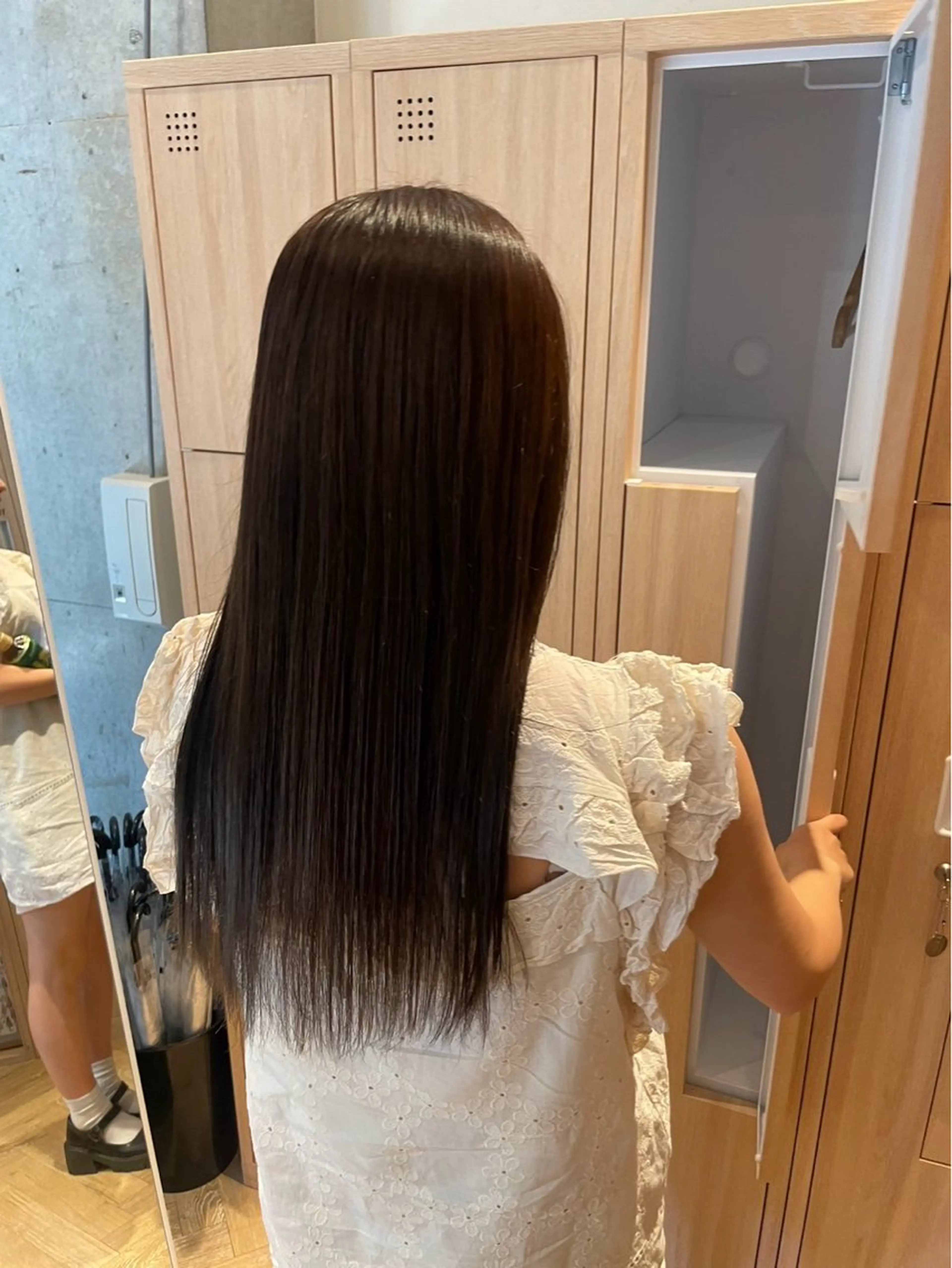 ロング カラー ヘアカラー トリートメント 🎈ブリーチなし暖色 カラー/レッド/ゆいのヘアスタイル