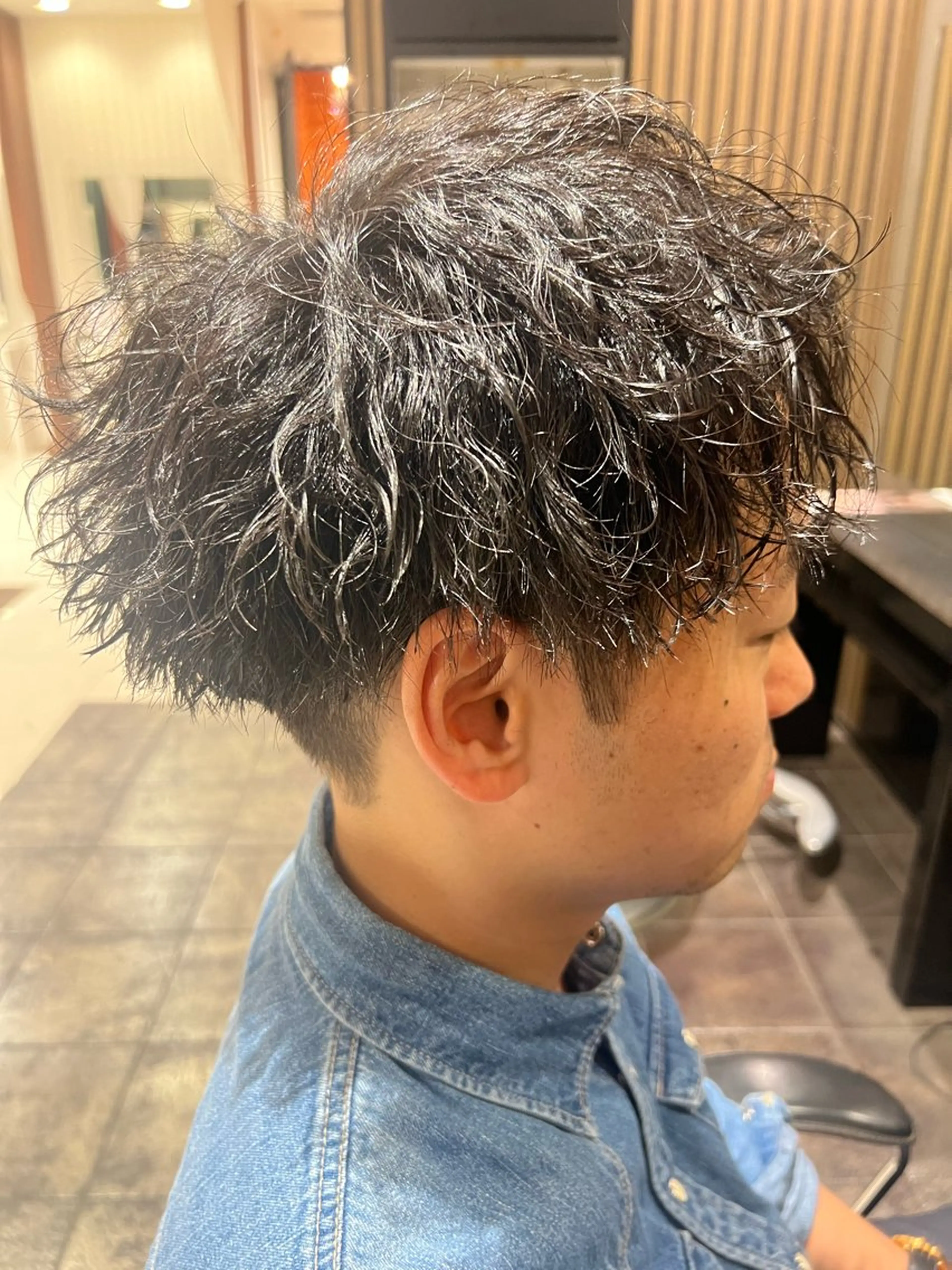 ショート パーマ メンズ カット パーマ トリートメント 古山 侑東 /メンズパーマのヘアスタイル