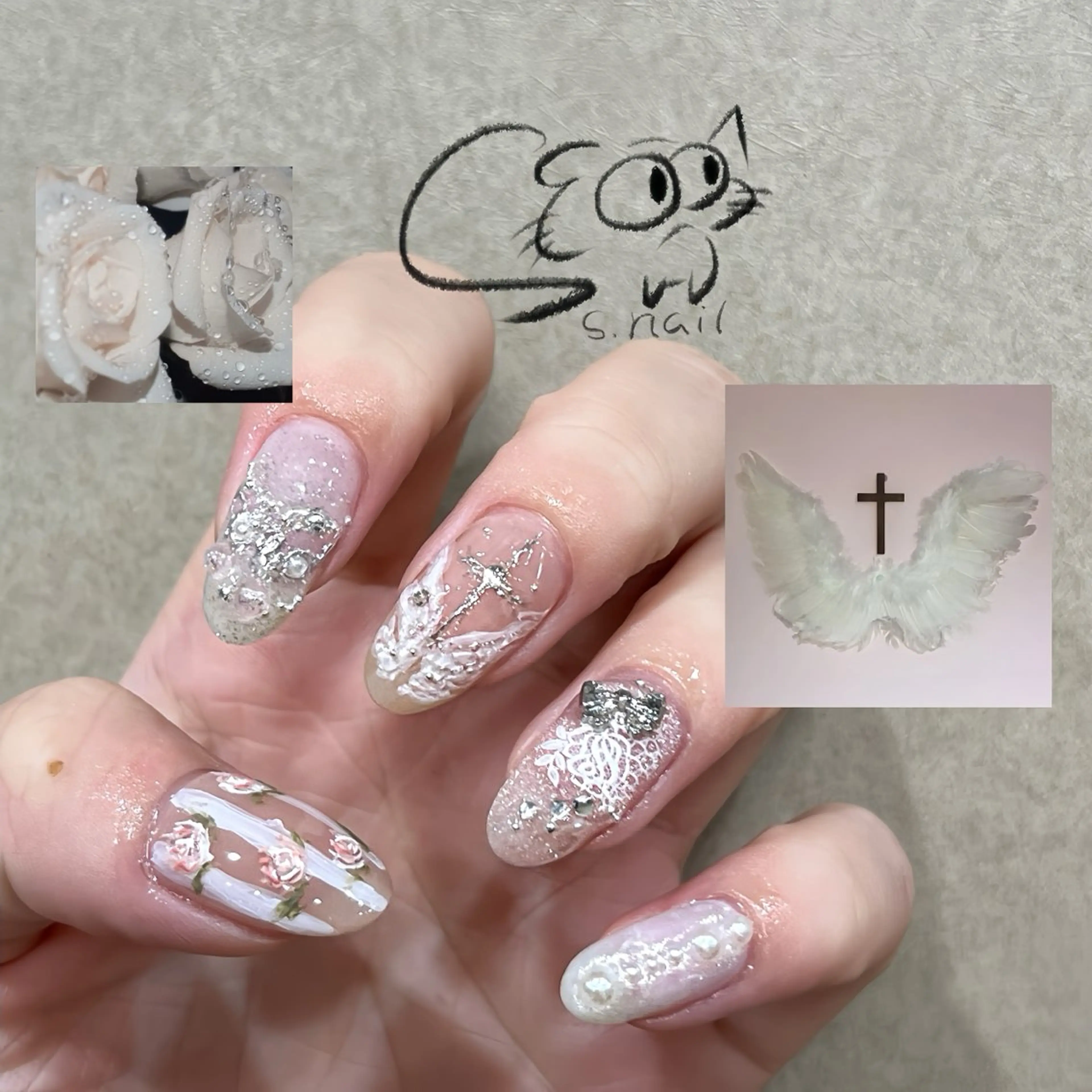 ネイル アートネイル チークネイル フレンチネイル グラデーション マグネットネイル ハンドネイル S.nail所属・S.nail _のネイルデザイン