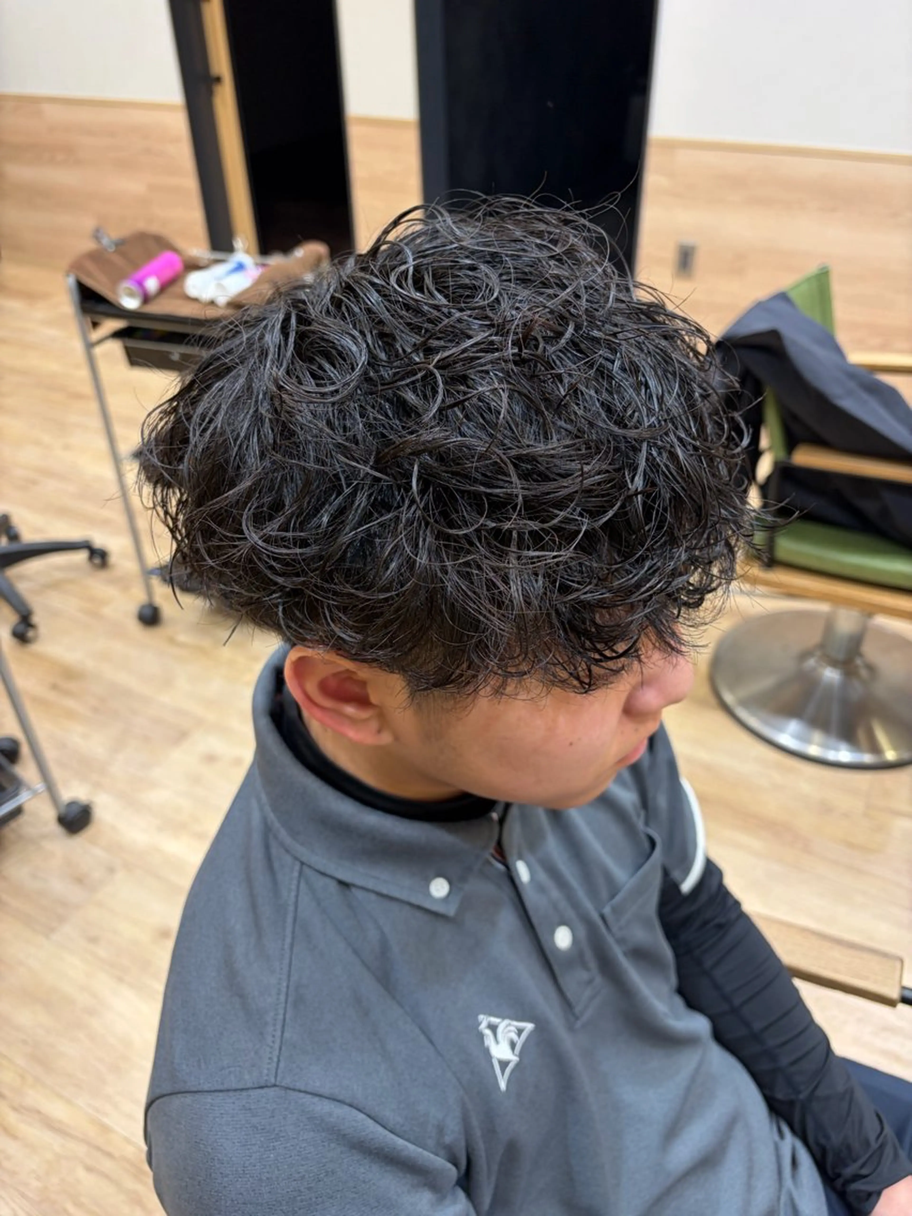 パーマ メンズ カット パーマ 小田 暉のヘアスタイル