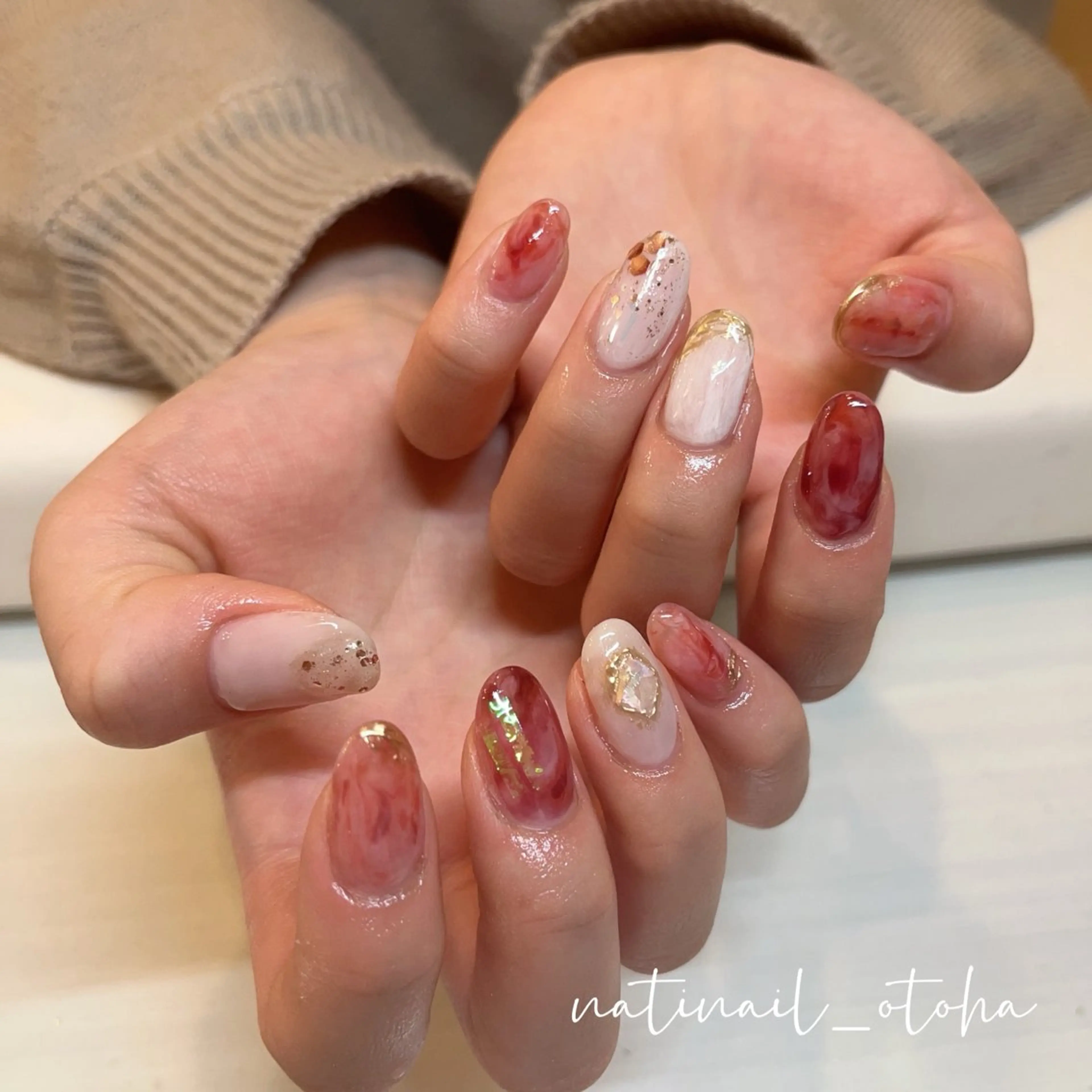 ネイル ハンドネイル natinail_otoha所属・toa. nailのネイルデザイン