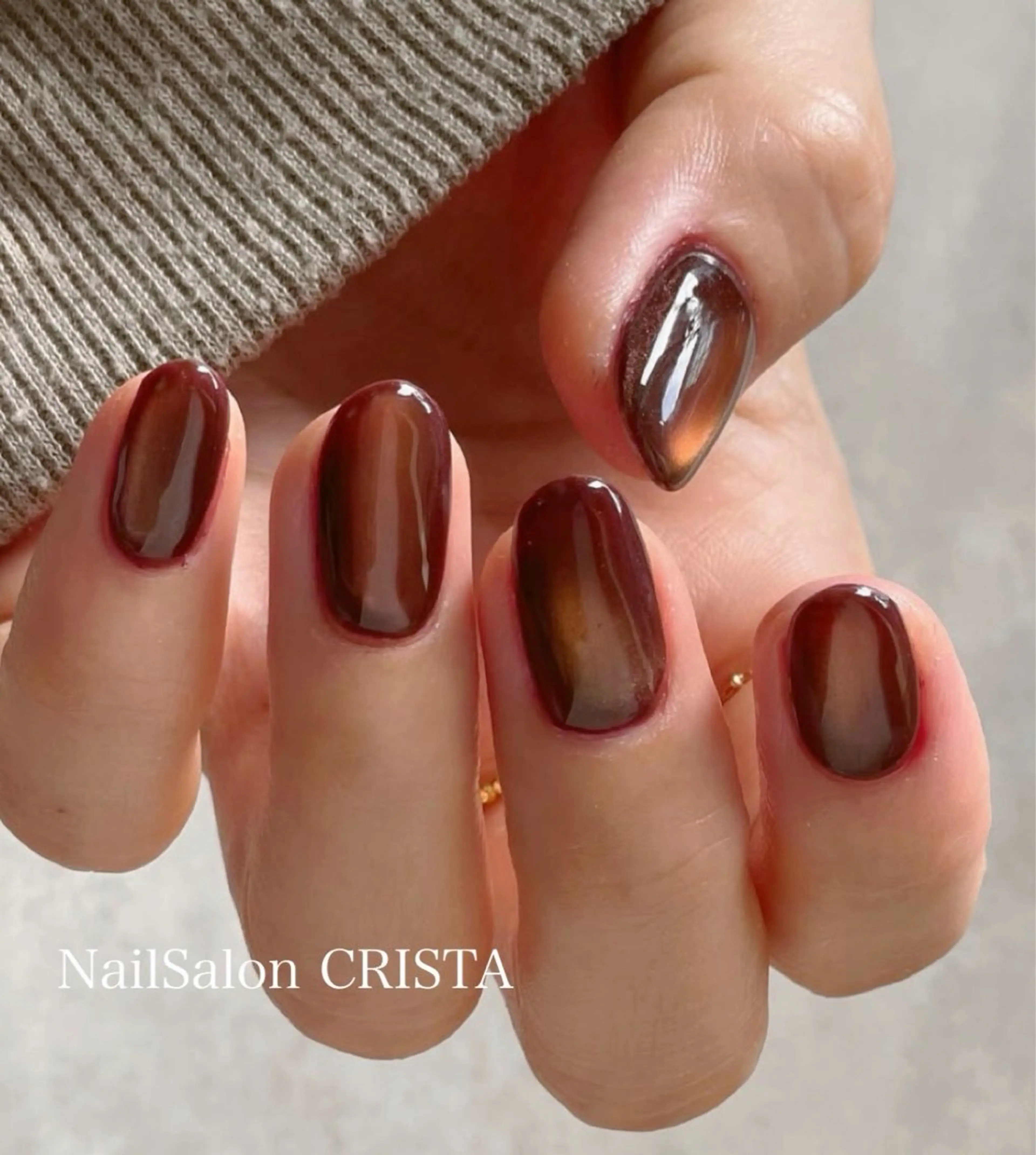 ネイル マグネットネイル ハンドネイル Nail Salon CRISTA所属・CRISTA chikakoのネイルデザイン