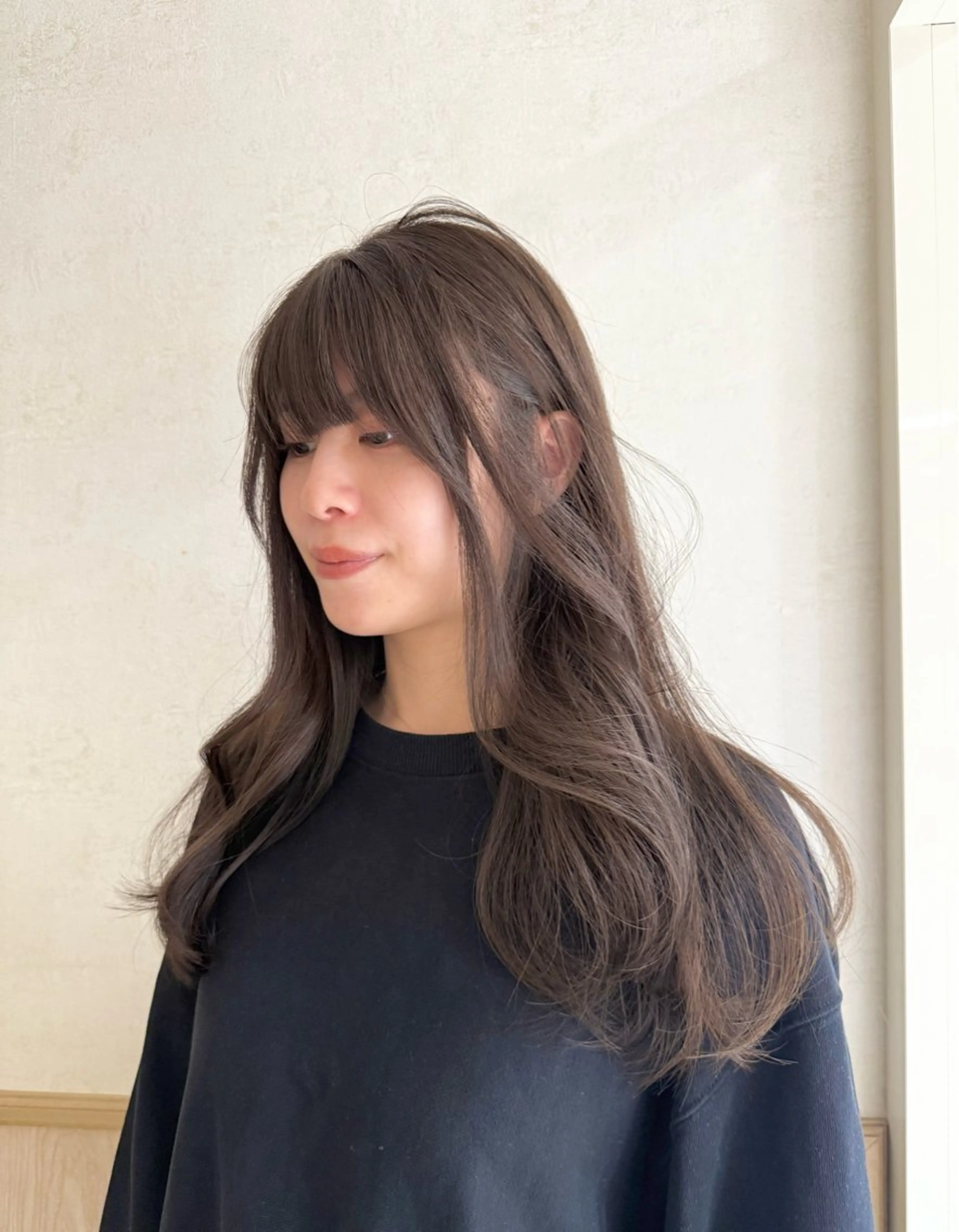 ロング ヘアカラー 🧶透明感カラー/ Yuzu/ベージュのヘアスタイル