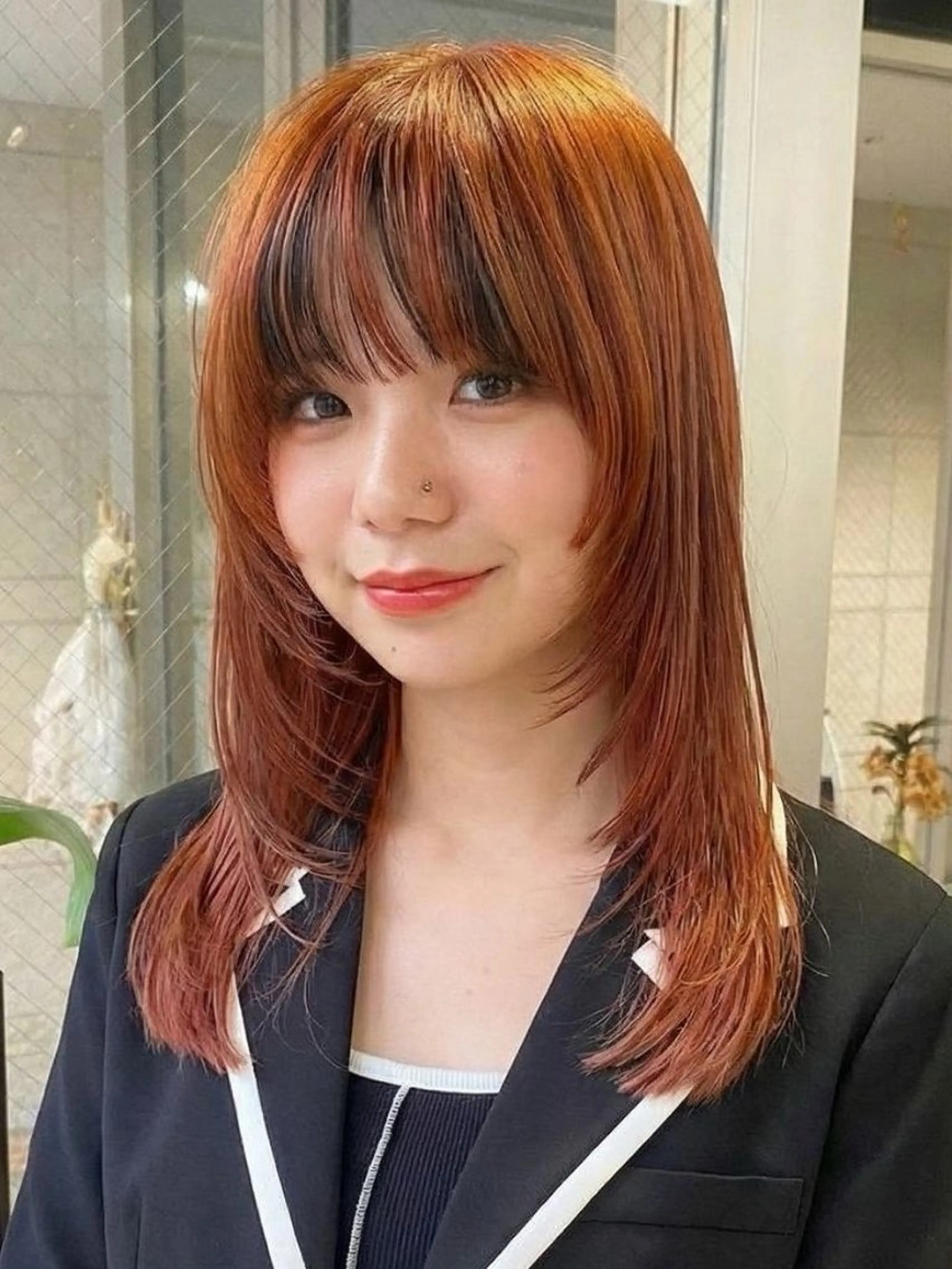 セミロング ヘアカラー 🌛ダブルカラー 🌜SAYAKAのヘアスタイル