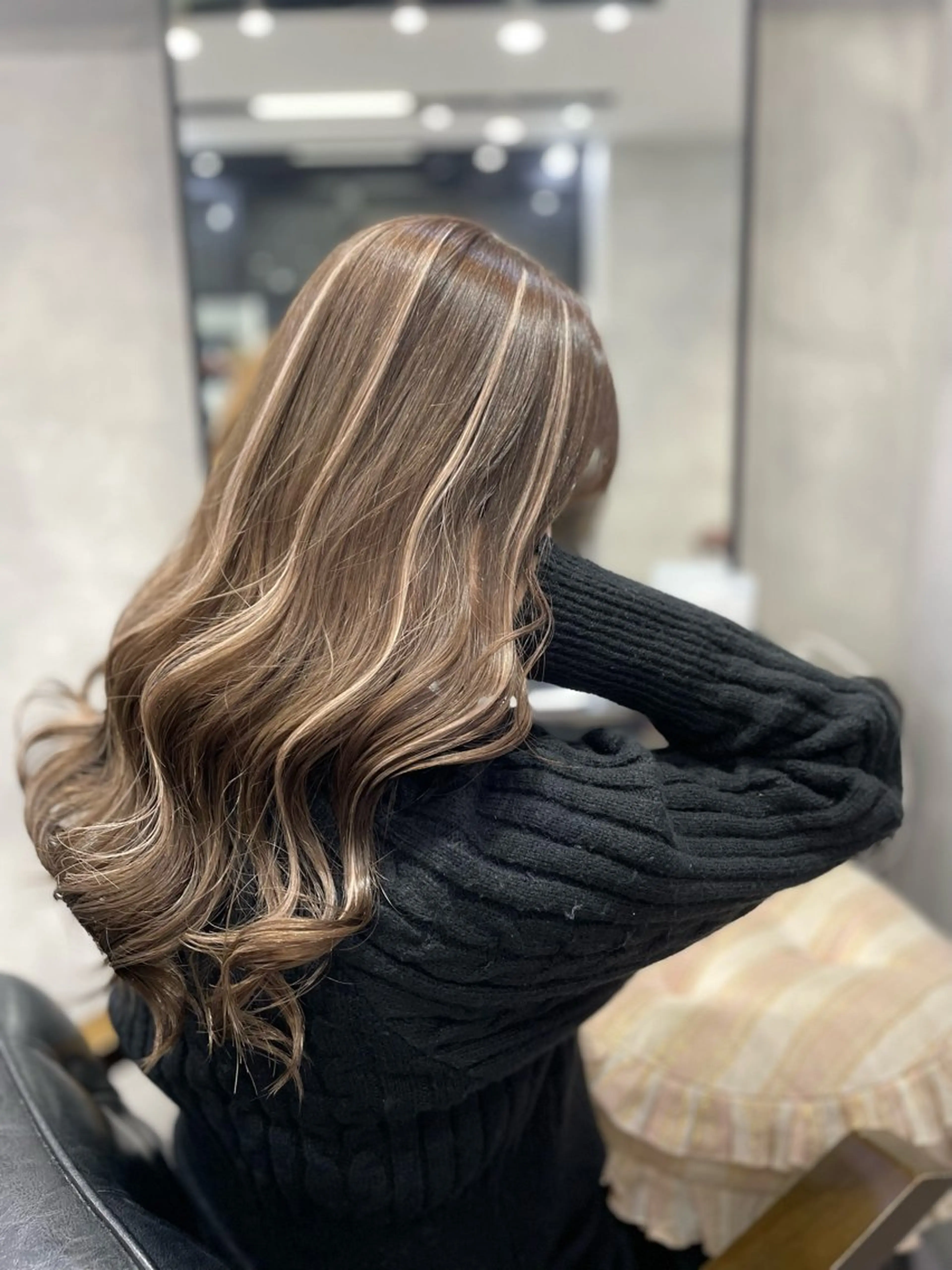 ロング エクステ ヘアカラー トリートメント 👑最高級エクステ 👑新宿/タイセイのヘアスタイル