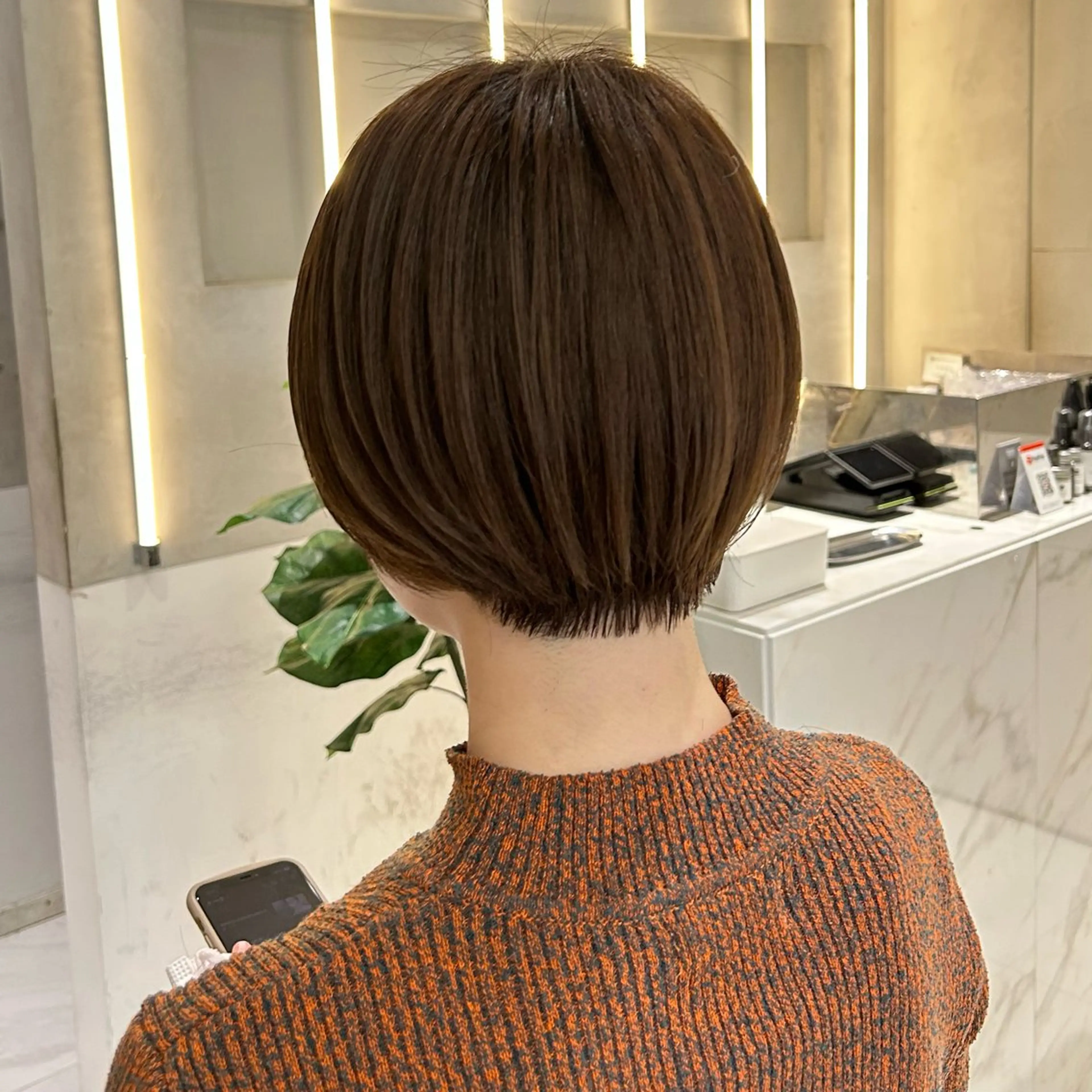 ショート カラー 艶感/ナチュラル 🩵amiのヘアスタイル