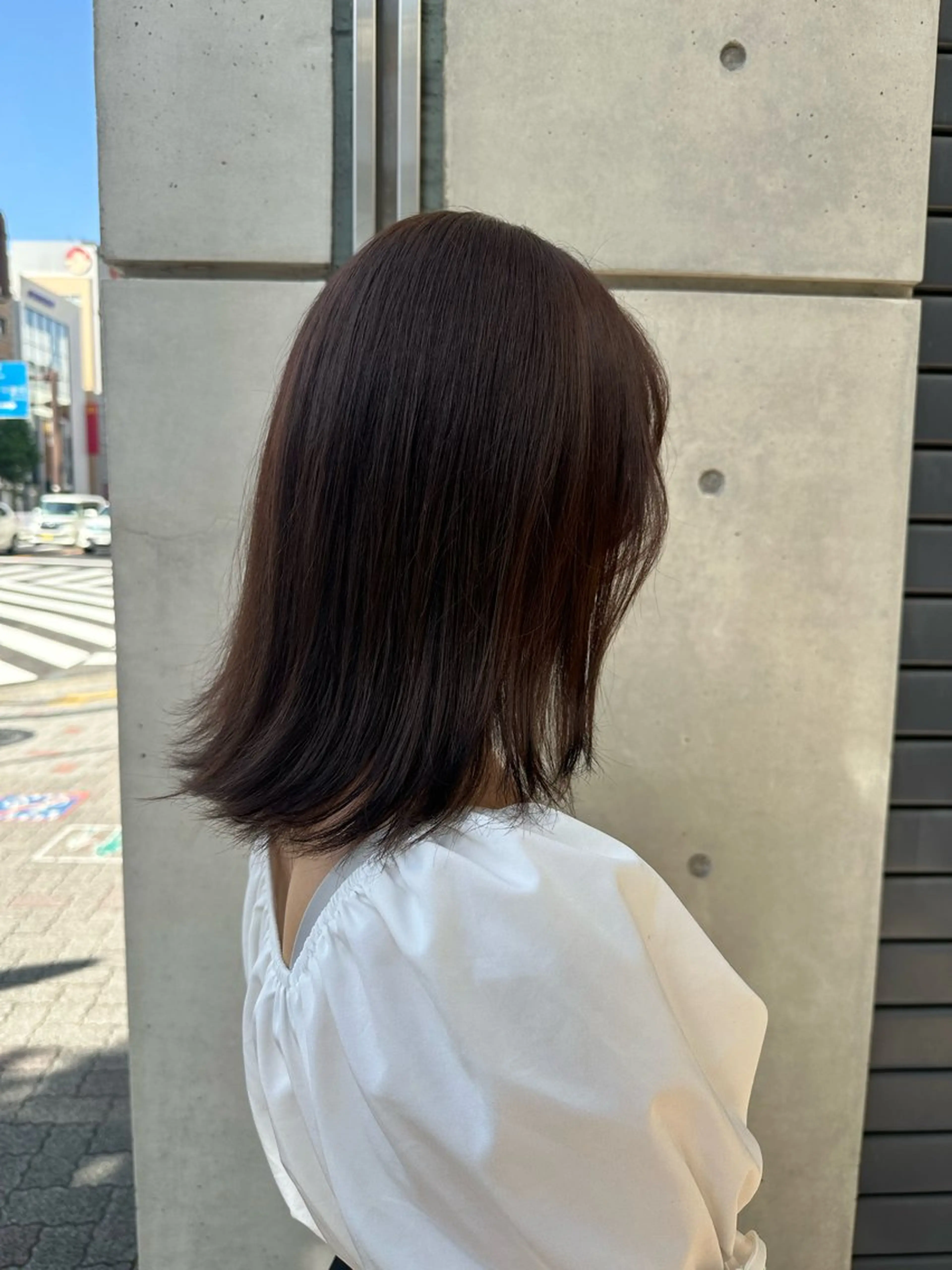 ミディアム カラー ヘアカラー 大須/パーマモデル 木場 健斗🌳のヘアスタイル