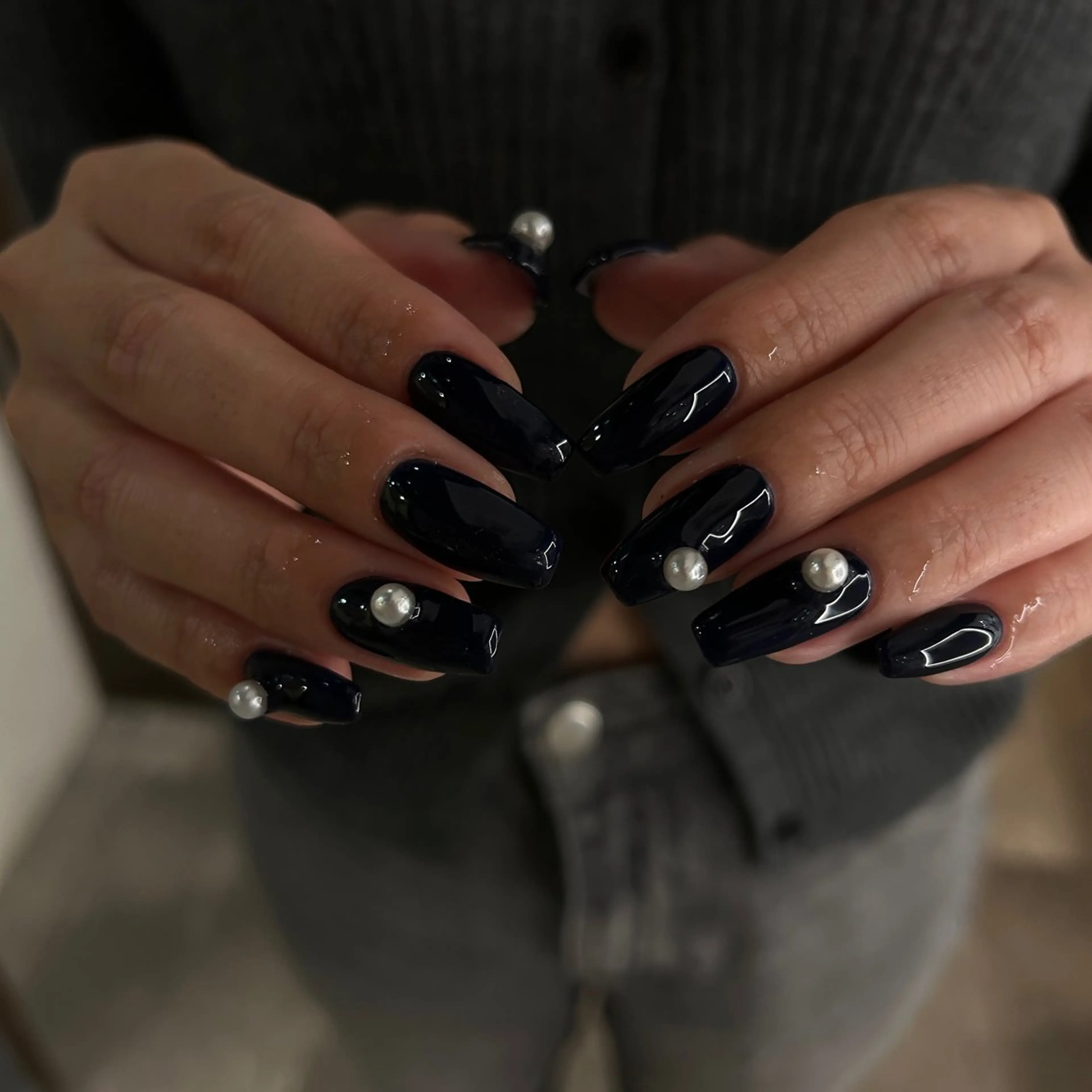 ネイル ネイビー ハンドネイル sayaka 🩰のネイルデザイン