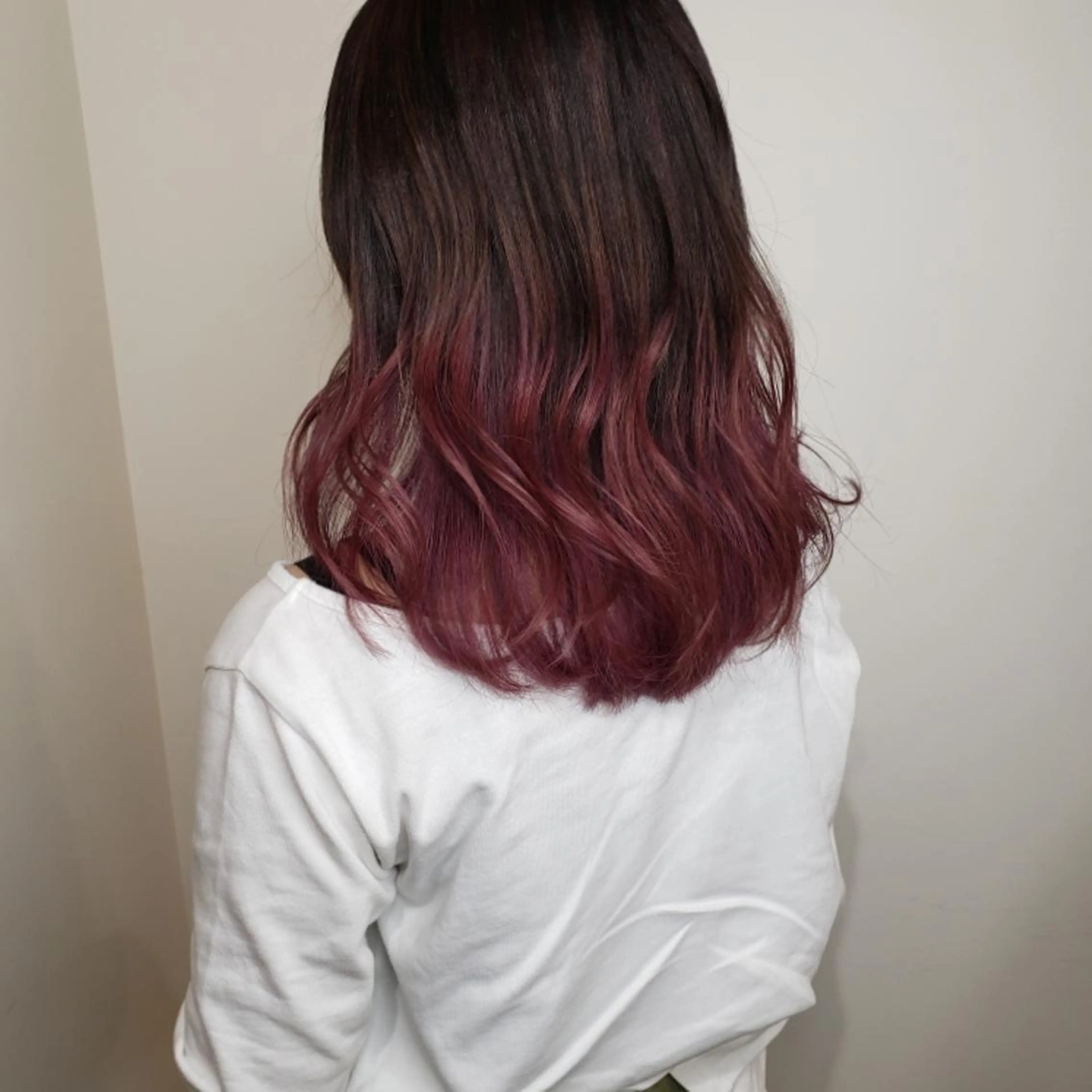 セミロング カット ヘアカラー トリートメント 🇰🇷透明感×ハイ トーン🌟tomoのヘアスタイル