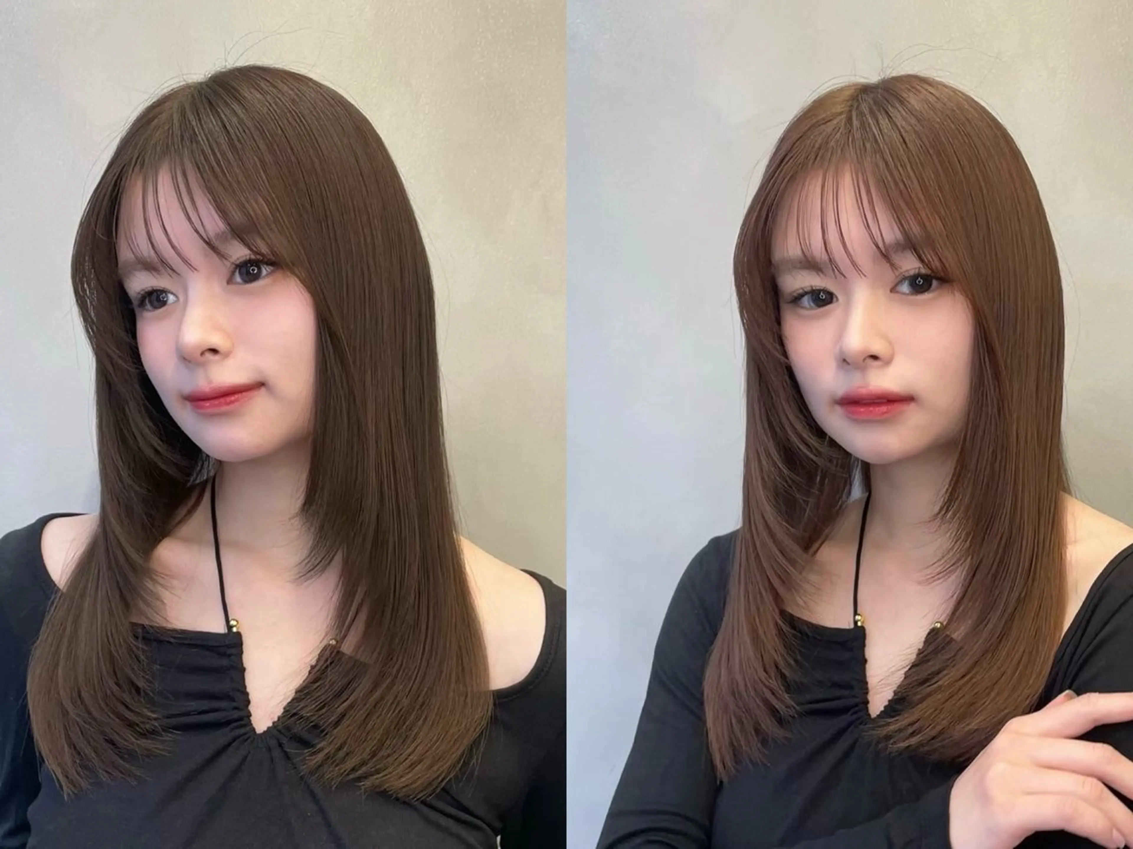 セミロング カラー 大宮‎🩵縮毛矯正 髪質改善 佐藤 和のヘアスタイル