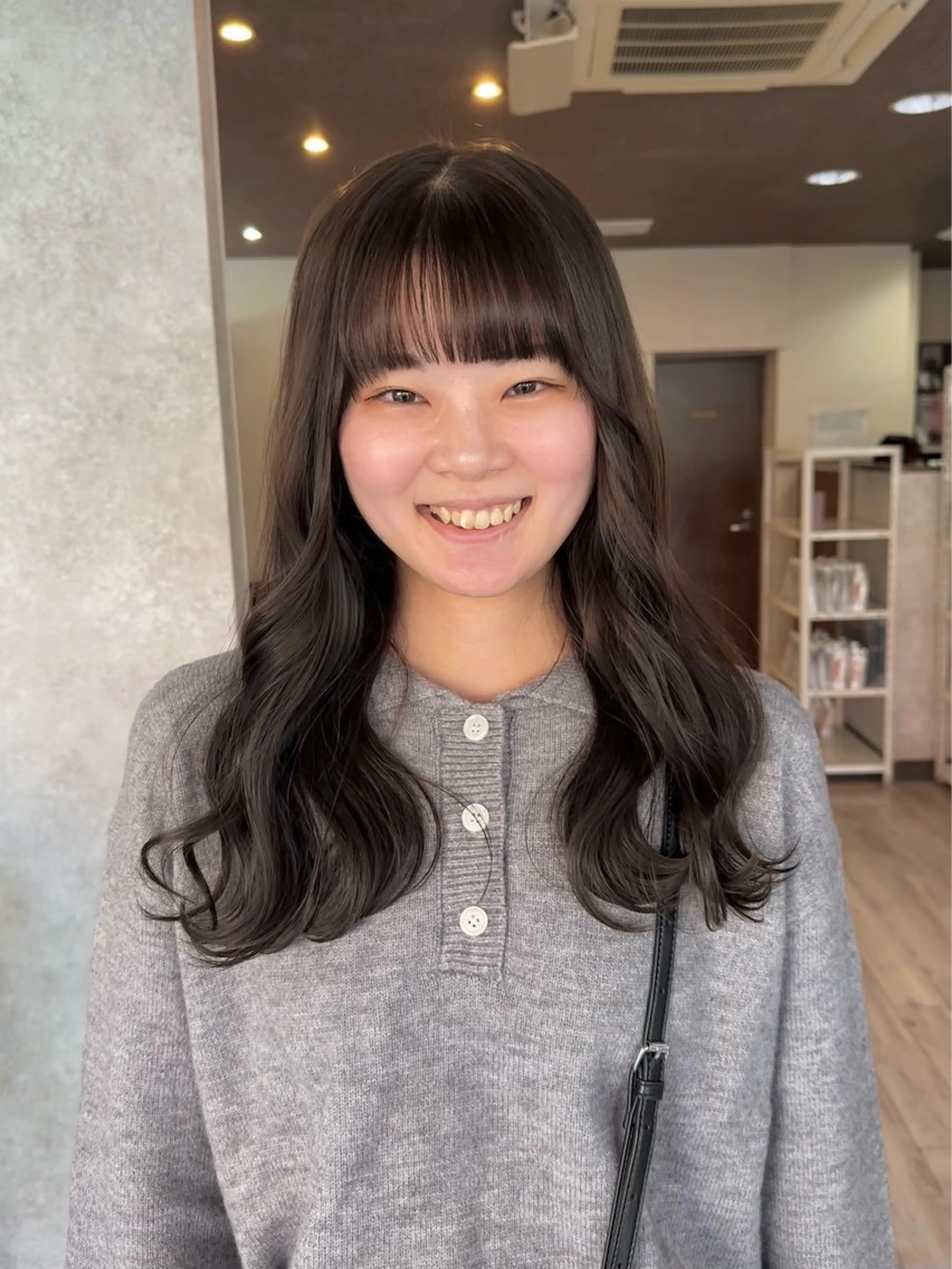 ロング カラー ブリーチ ブリーチなしカラー ヘアカラー トリートメント 高橋 みく/ minim 暖色のヘアスタイル