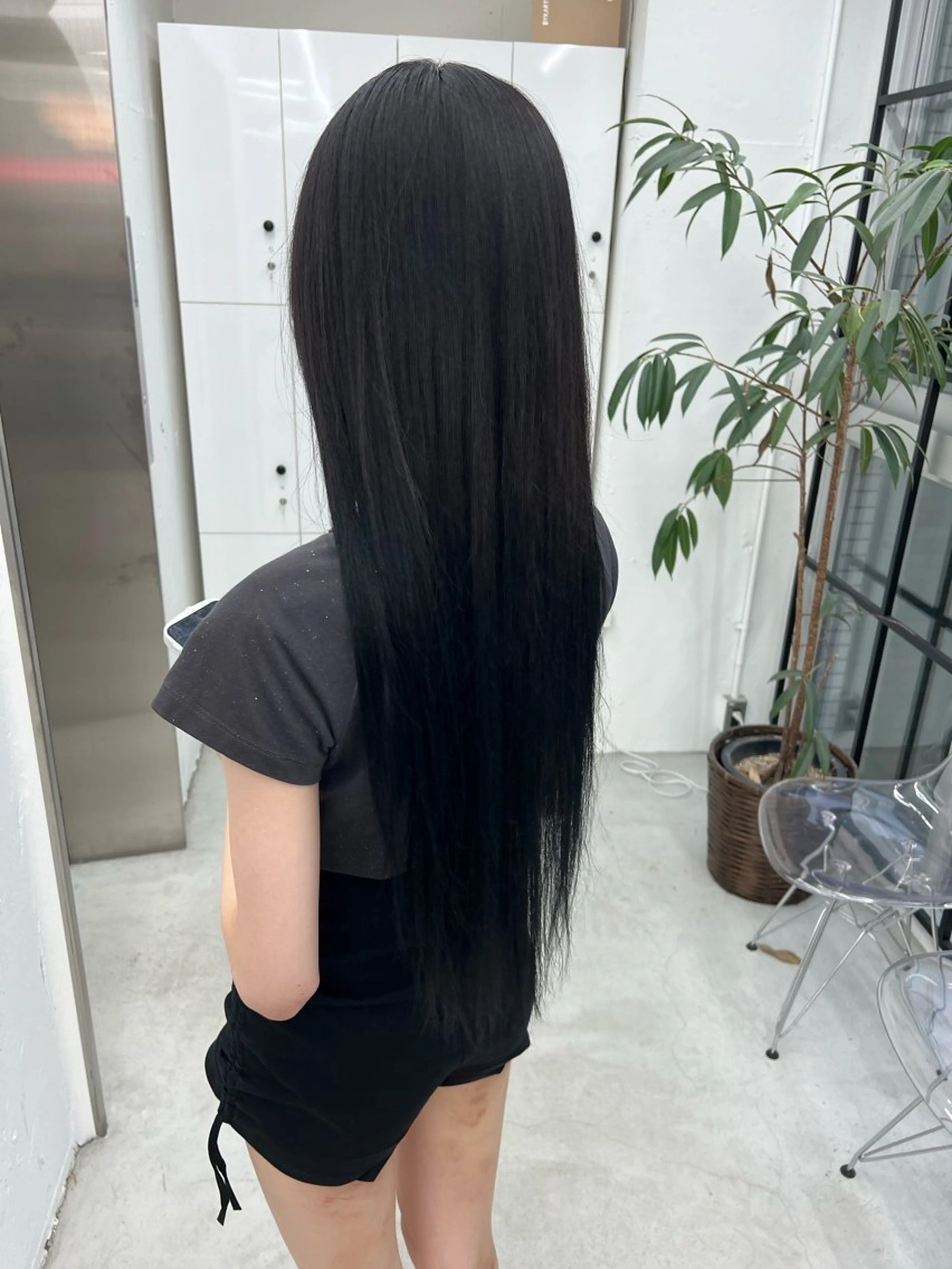 ロング カラー 黒髪 透明感カラー ナチュラルブラック あすか JILLSTUDIOのヘアスタイル