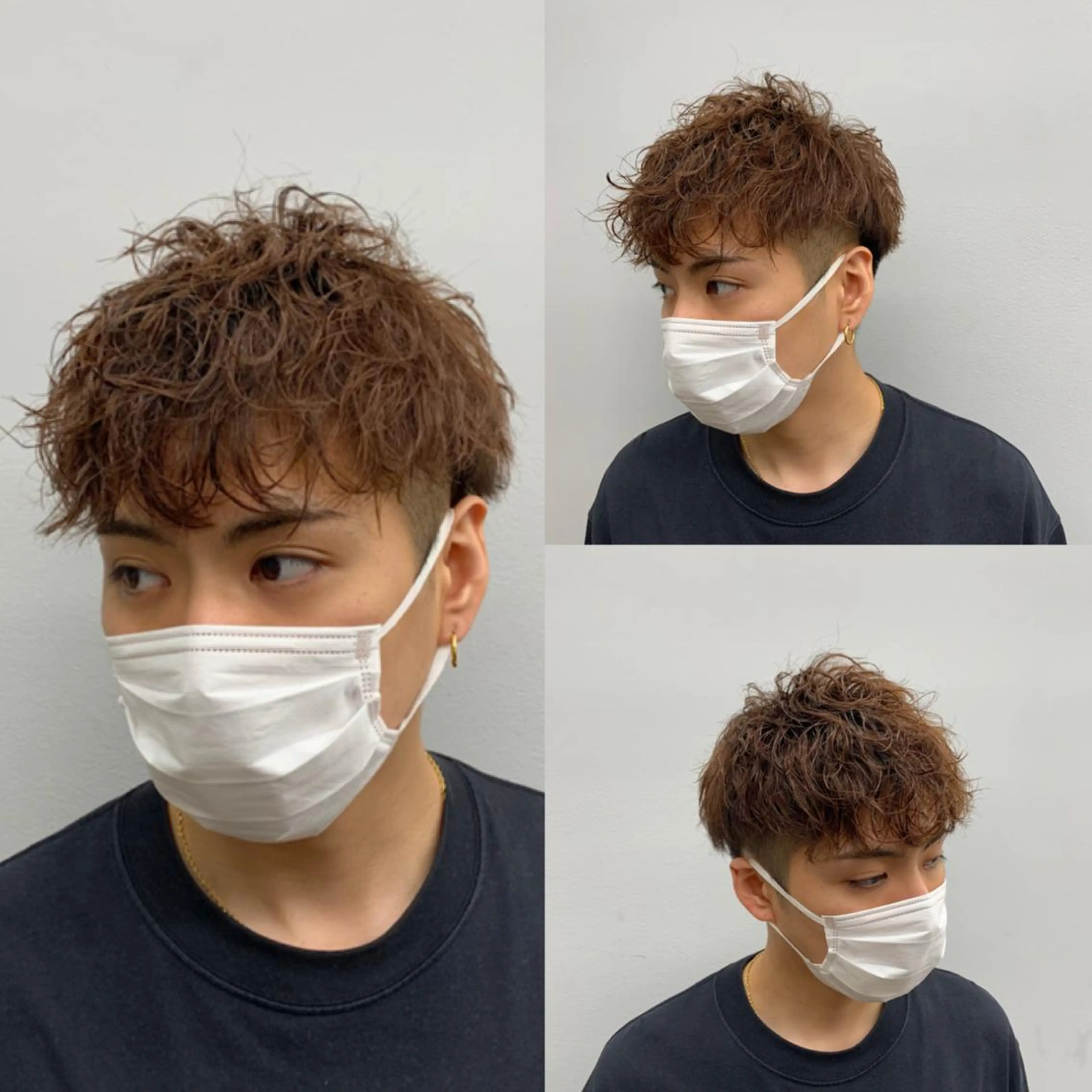 メンズ マッシュウルフ マッシュ メンズパーマ メンズツイストパーマ メンズウルフカット hair&make NOISM -eha-所属・メンズ特化美容師/ 新井　洸太のヘアスタイル