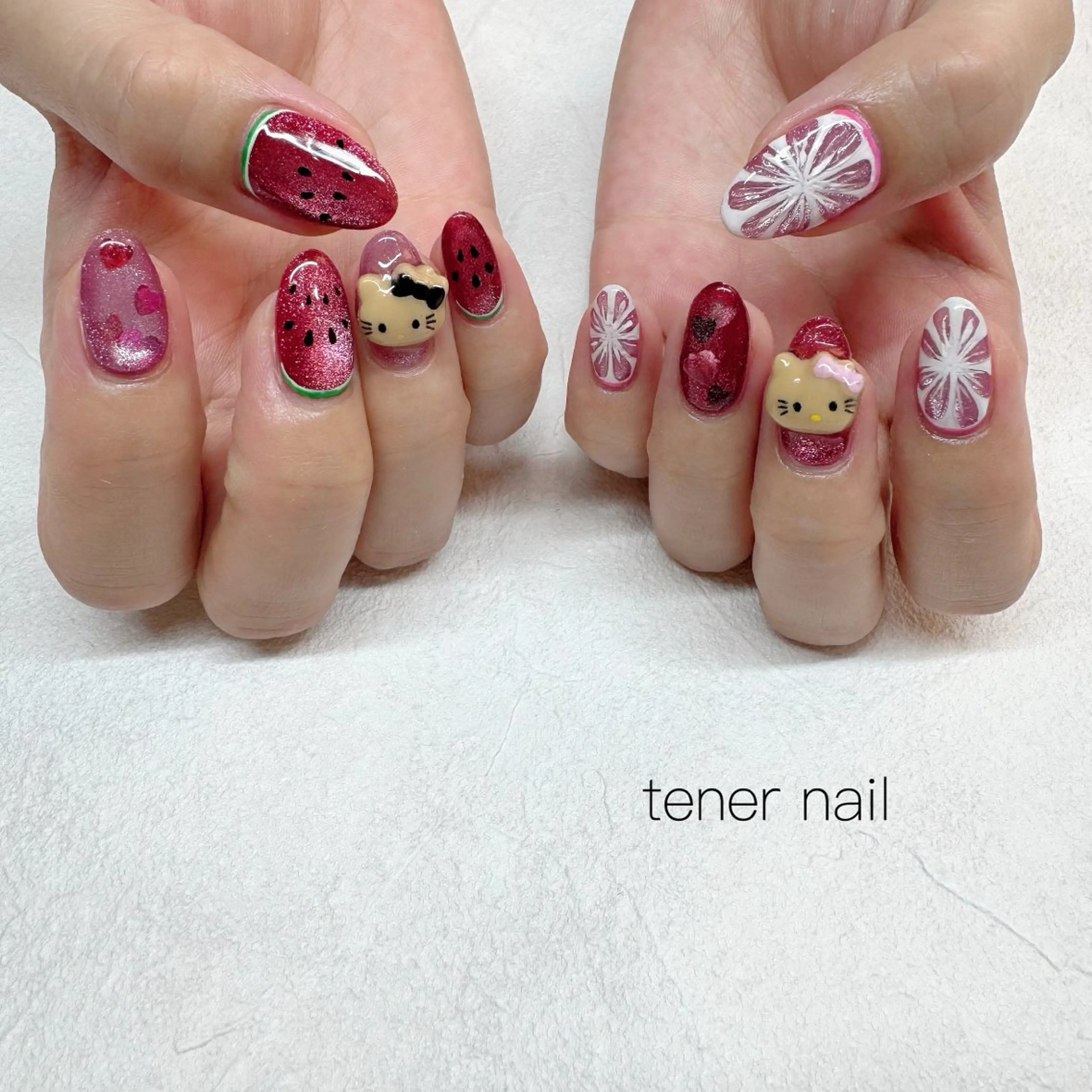 ネイル ピンク ハンドネイル tener  nail  テネルネイル所属・テネルネイル tener nailのネイルデザイン