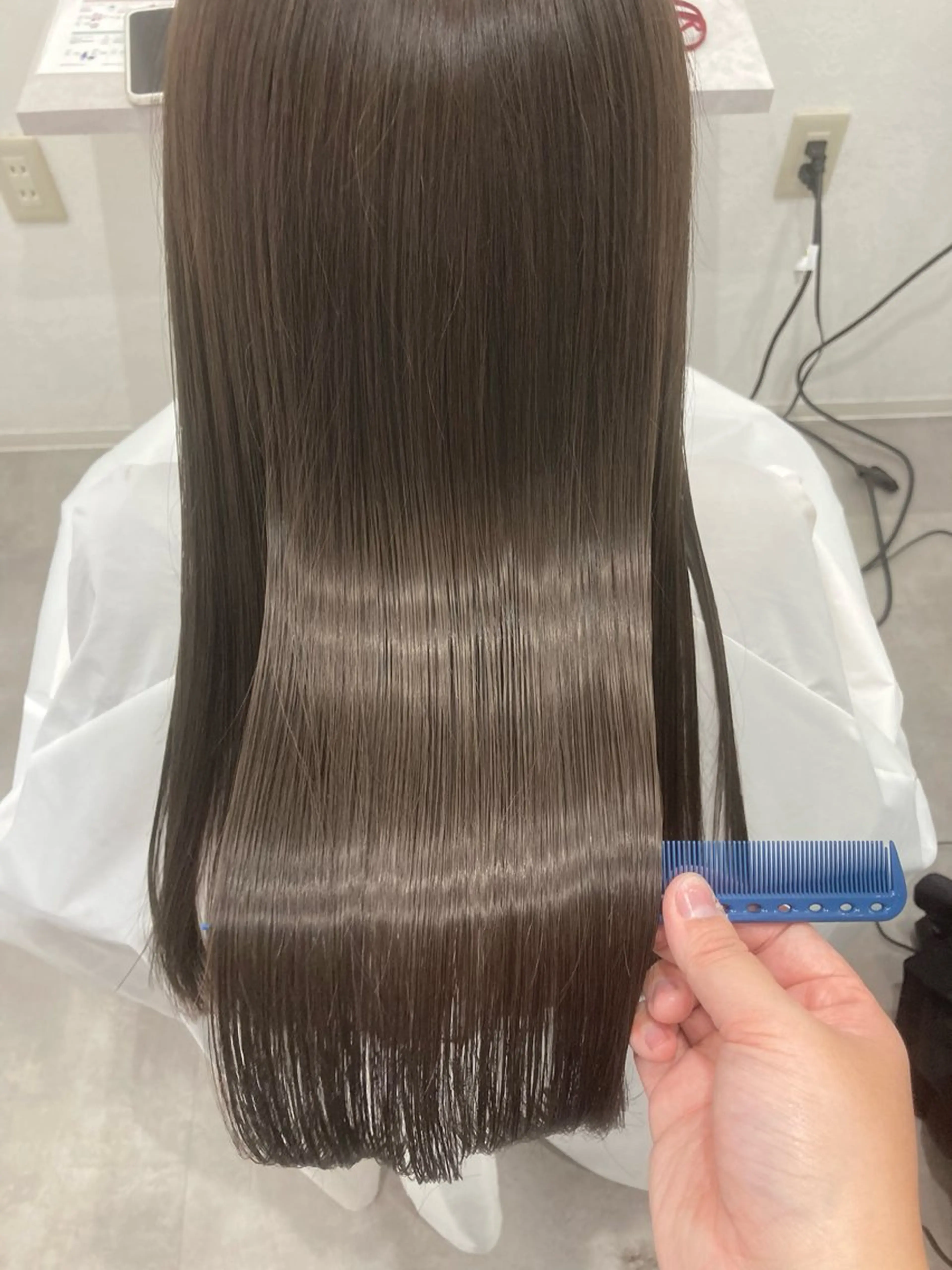 ロング カラー ブリーチ 透明感カラー ブリーチなしカラー カット ヘアカラー トリートメント 髪質改善/透明感 カラー/内藤有須加のヘアスタイル