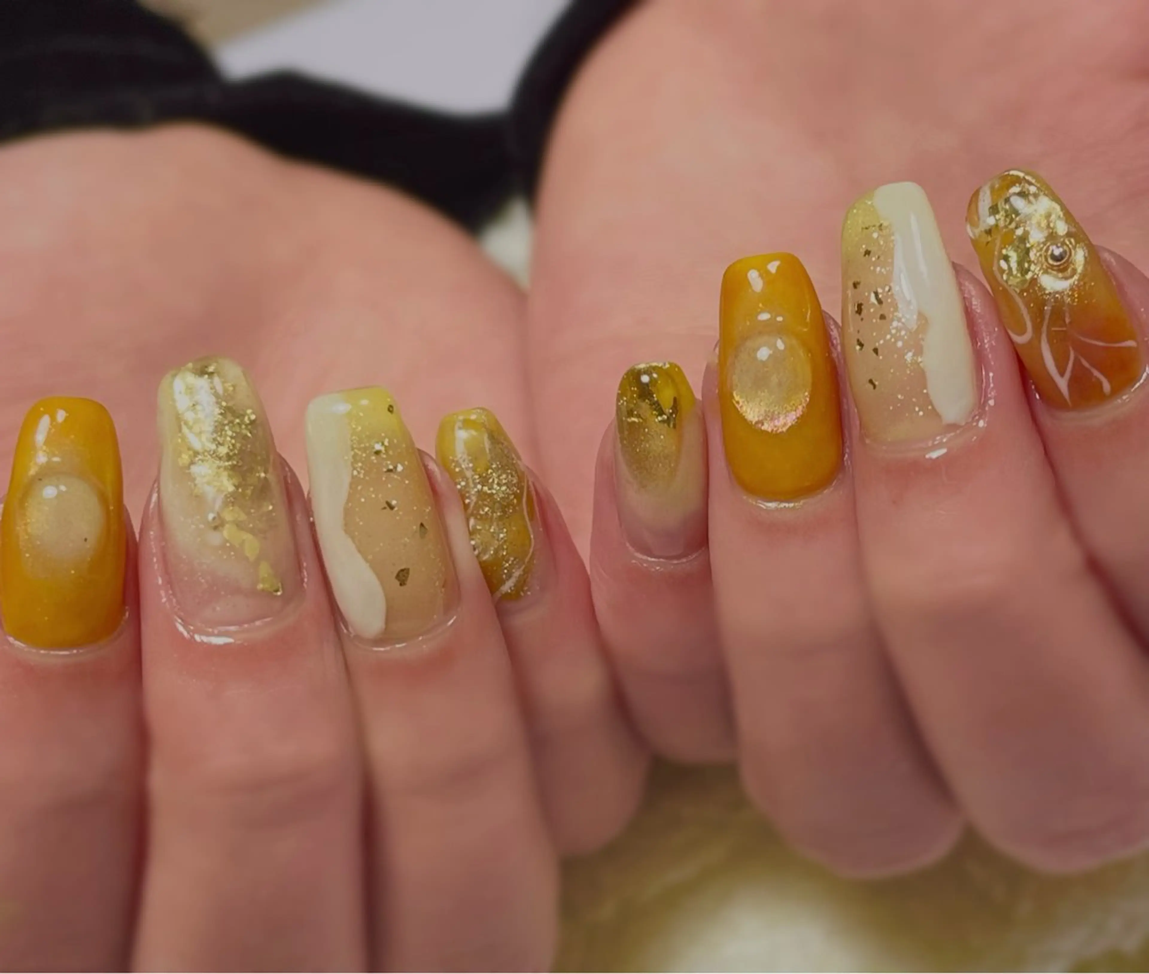 ネイル 持ち込み ニュアンスネイル ハンドネイル Chicchi 加茂宮駅徒歩3分のネイルデザイン